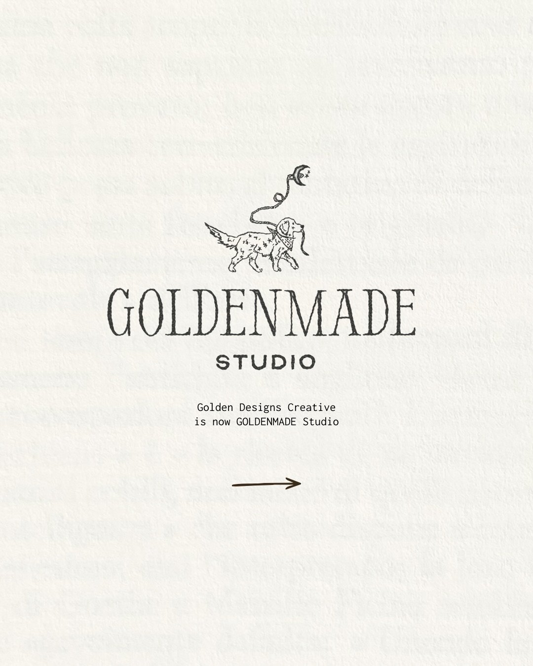 Big little update ✨

Golden Designs Creative is now Goldenmade Studio. When I rebranded the studio back in December, it opened the door to growth and clarity in ways I didn&rsquo;t expect.

As things continued to evolve, it became clear the studio na