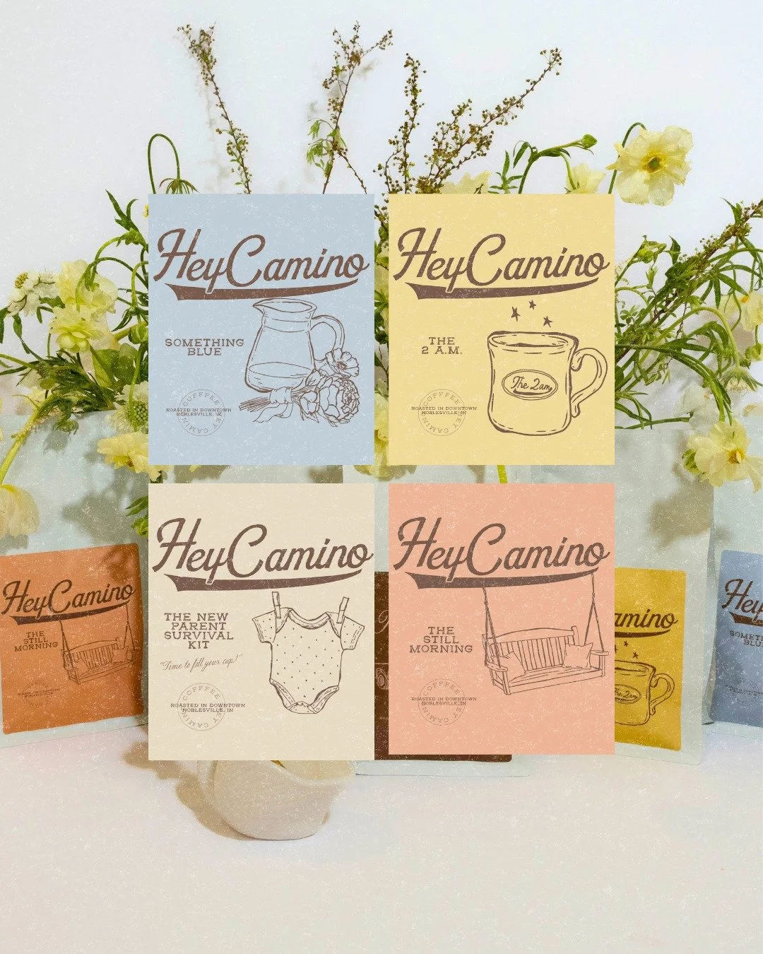 a recent fav project for @heycaminocoffee ☕

d️esigning the packaging for HeyCamino Coffee really allowed us to lean into storytelling using colors, making each blend recognizable and memorable.

i couldn't be more obsessed with the way these turned 