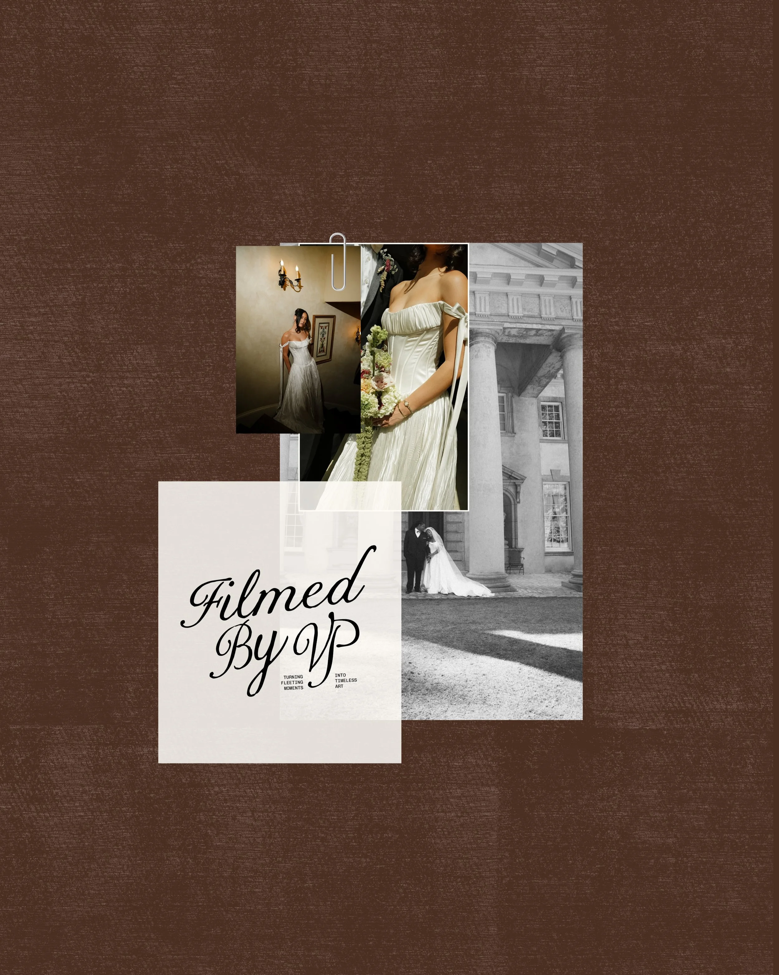 brand reveal // @filmedbyvp 

Designed for a photographer capturing moments through film, movement, and nostalgia 🎞️

For Filmed by VP, we wanted the branding to feel feminine with a subtle vintage edge inspired by retro details, timeless typography