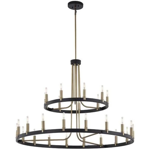 black and gold chandelier