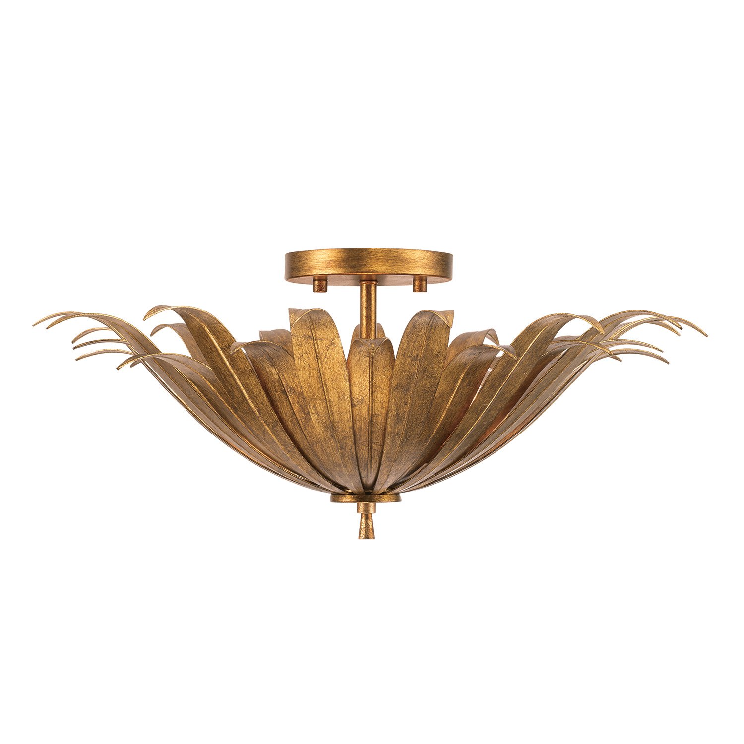 gold semi flush mount light from capital lighting