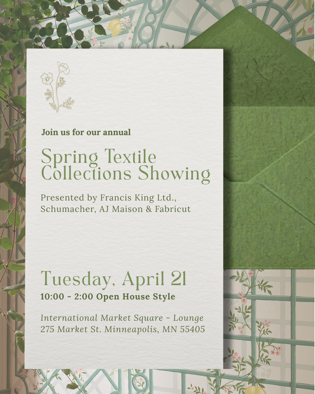 Francis King Ltd. Fabric Event