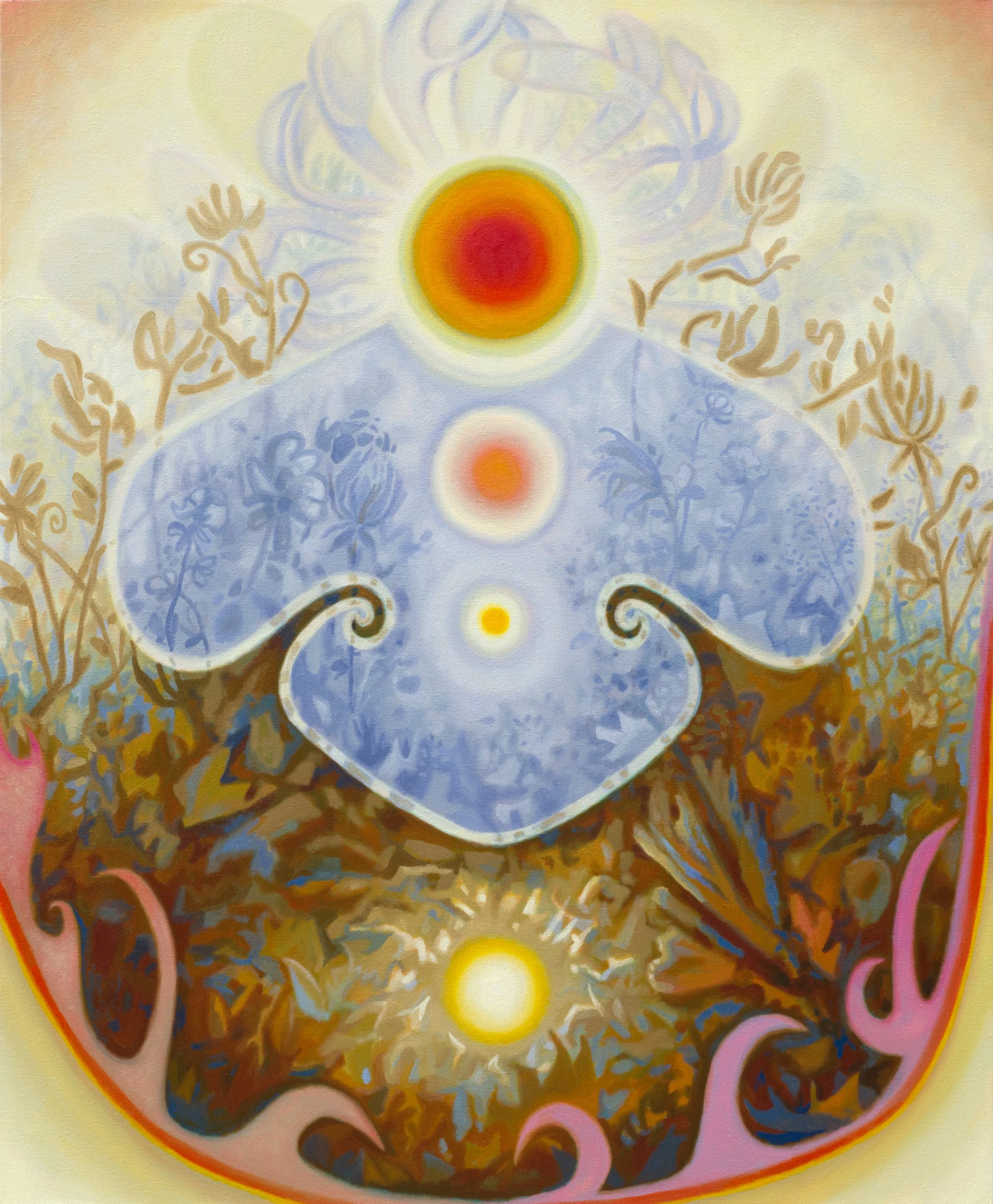 star screen 2, oil on linen, 36 x 30 inches