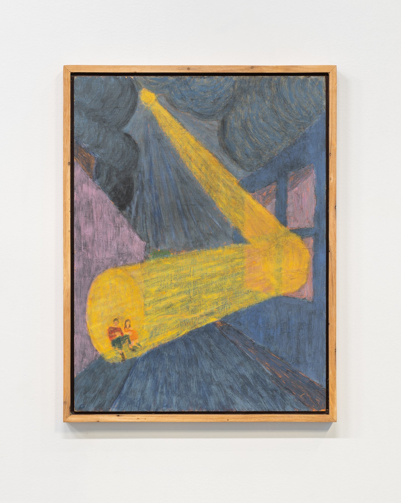 Sun reflection, 2021 / Casein Tempera on Panel in Handmade Frame / 16" x 21"