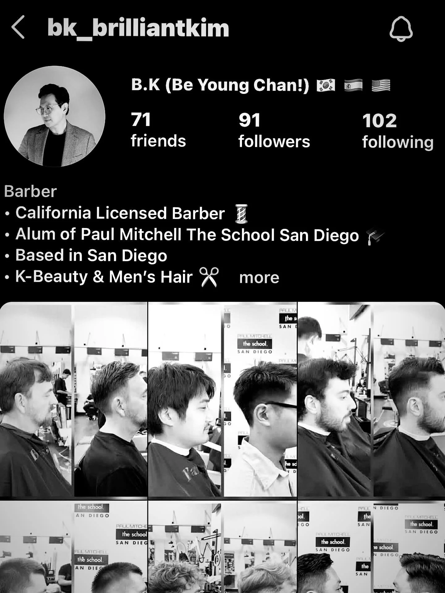 Book your next haircut with Barber BK! Available Monday - Saturday 9am-6pm. Follow @bk_brilliantkim