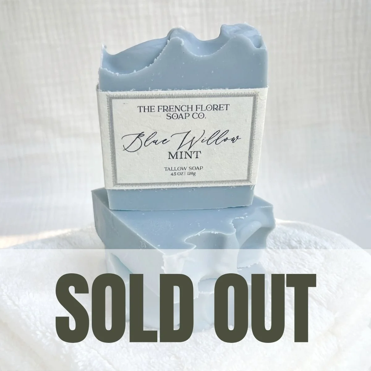 Blue Willow Mint Tallow Bar