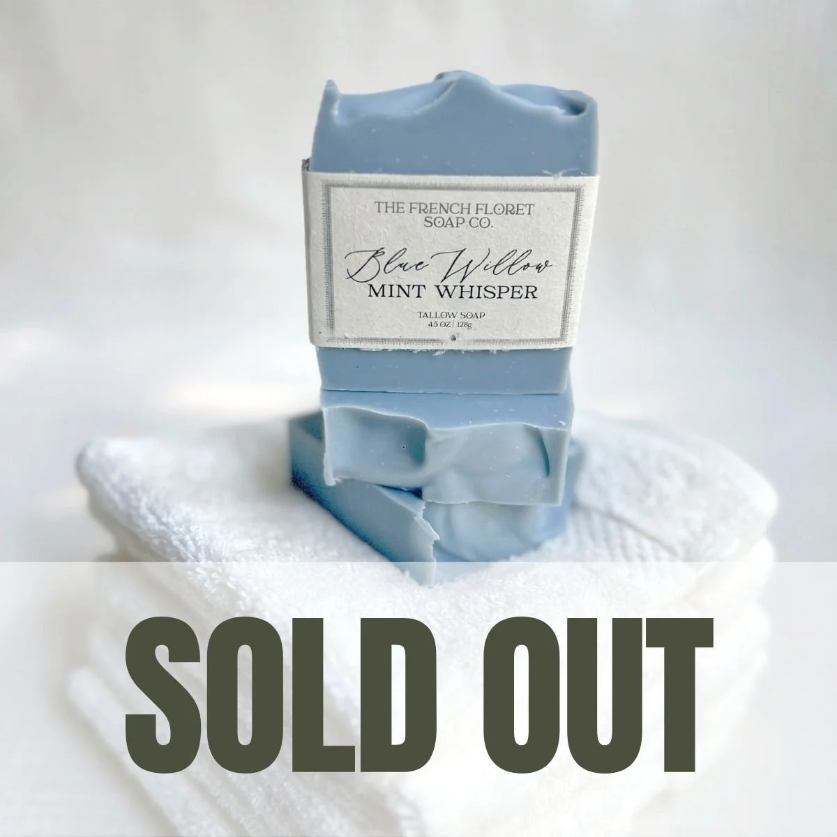 Blue Willow Mint Whisper Tallow Bar