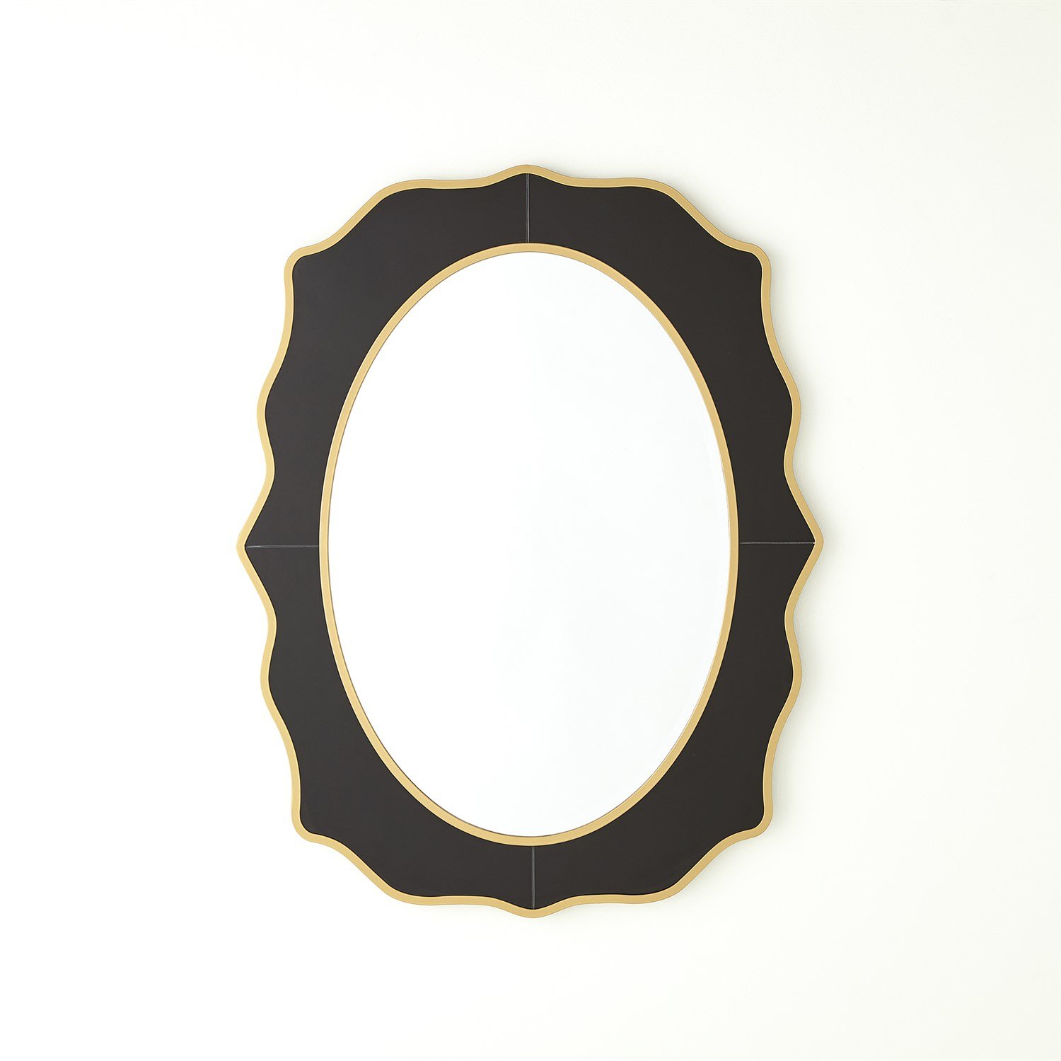 Noir Oval Mirror
