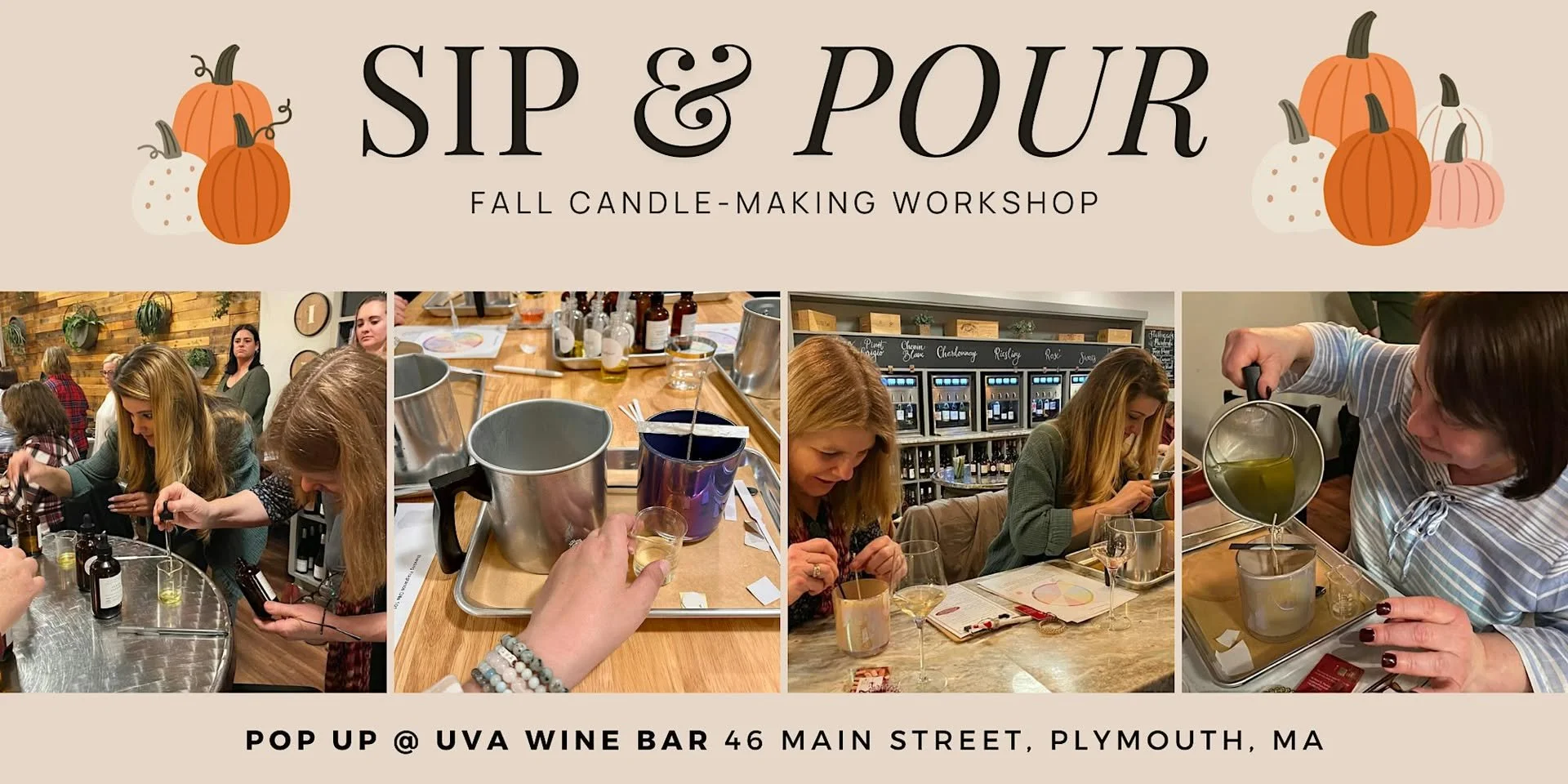 Sip & Pour Candle Making Class @ Uva Wine Bar