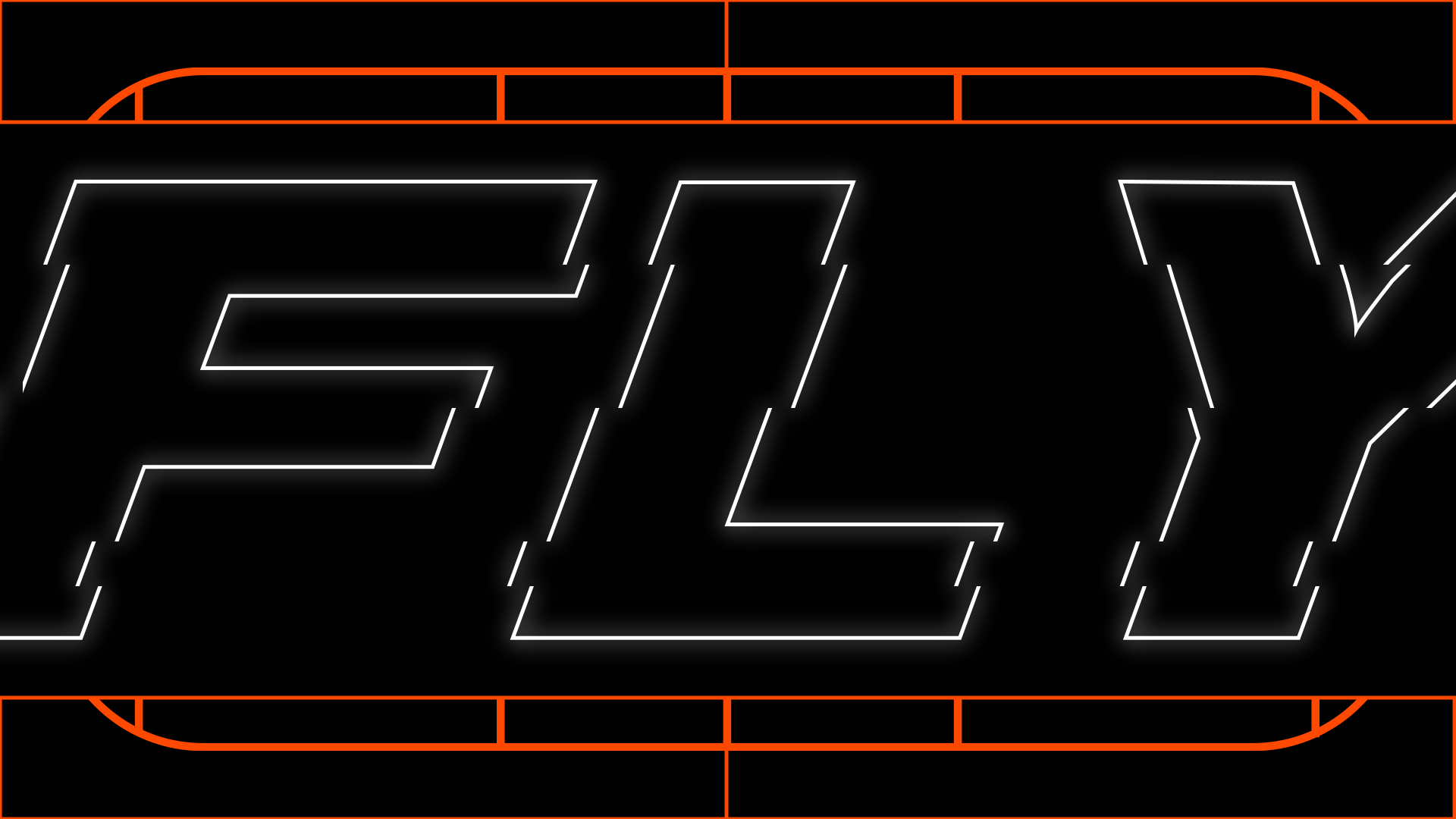 A neon sign displaying the text "FEEL" in white with a black background, surrounded by orange and white borders.