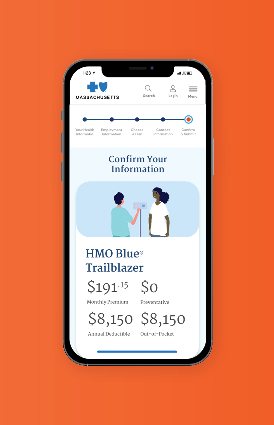 Checkout screen for benefit purchaser