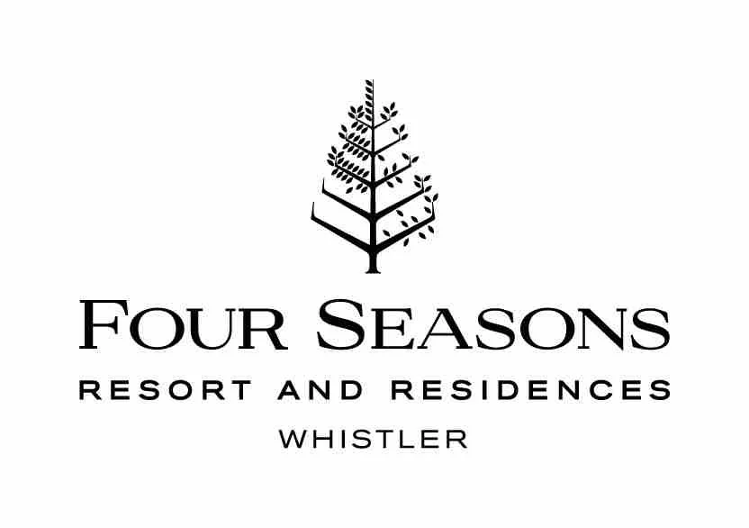 Logo for Four Seasons Resort and Residences Whistler, featuring a stylized tree above the text.