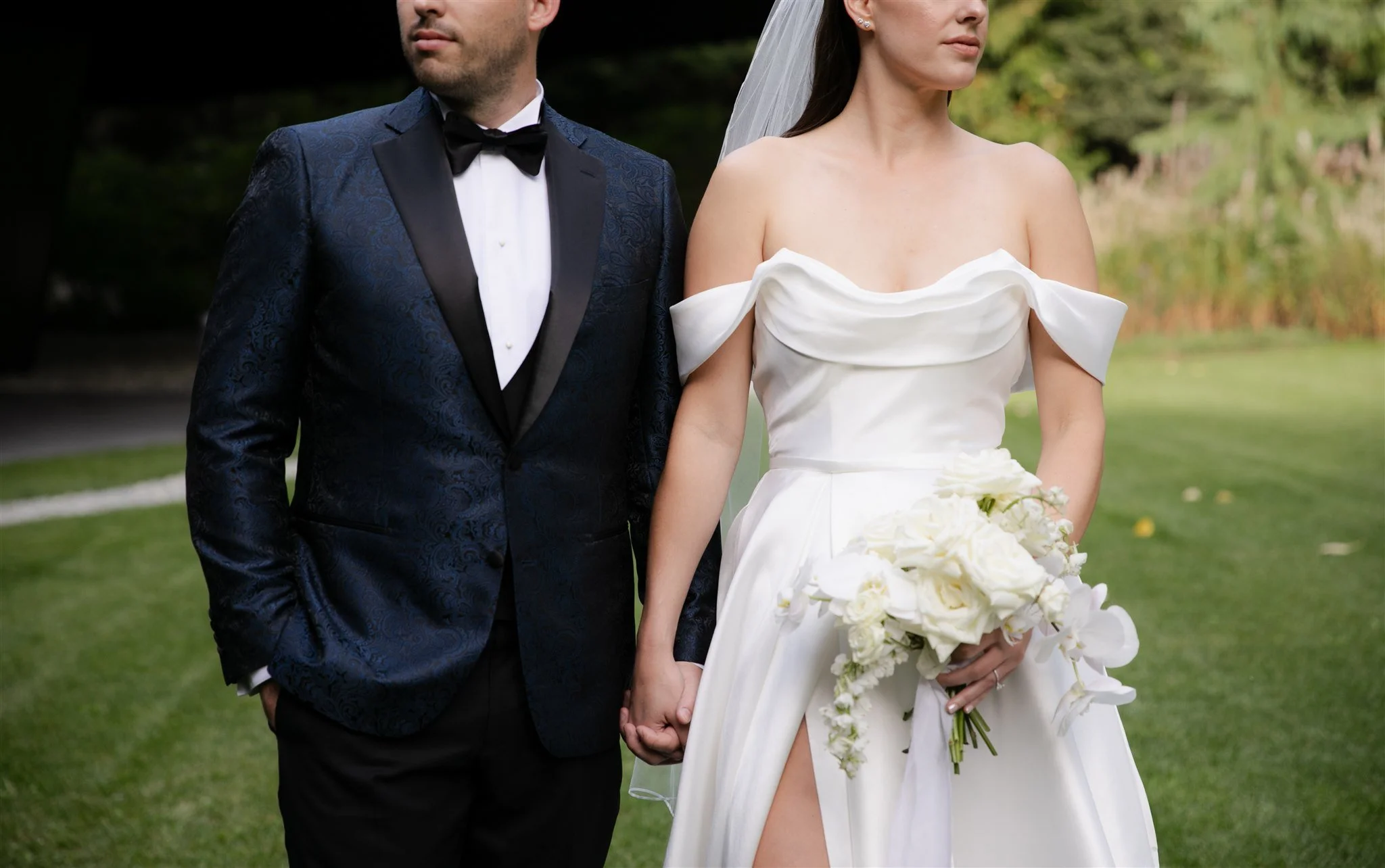 Modern Whistler wedding couple designed and styled by Bliss.