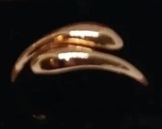 Anillo acero dorado