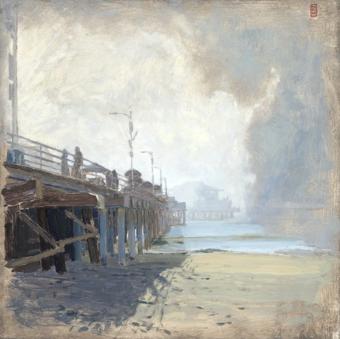 Marine Layer, Santa Monica Pier 2025
Oil on board
12” x 12” SOLD
