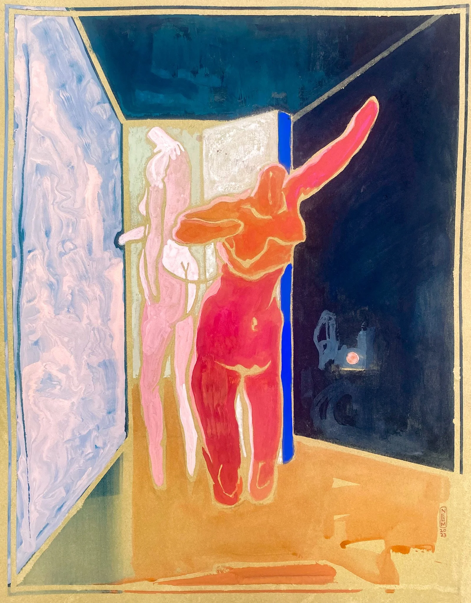 A great misunderstanding 
Watercolor on paper
14” x 11” SOLD