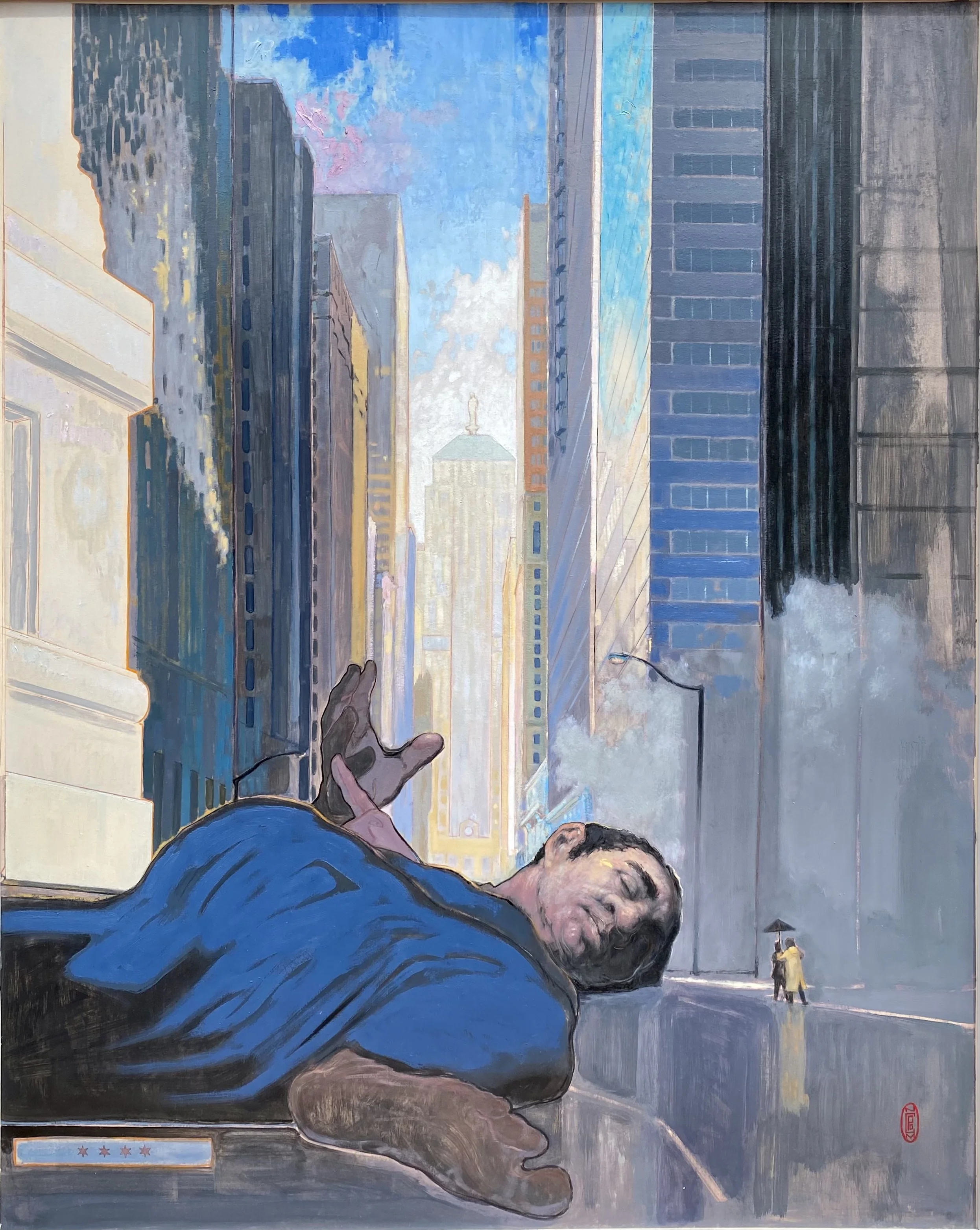The Dream: Chicago 2022
Oil on paper board
40” x 30” SOLD