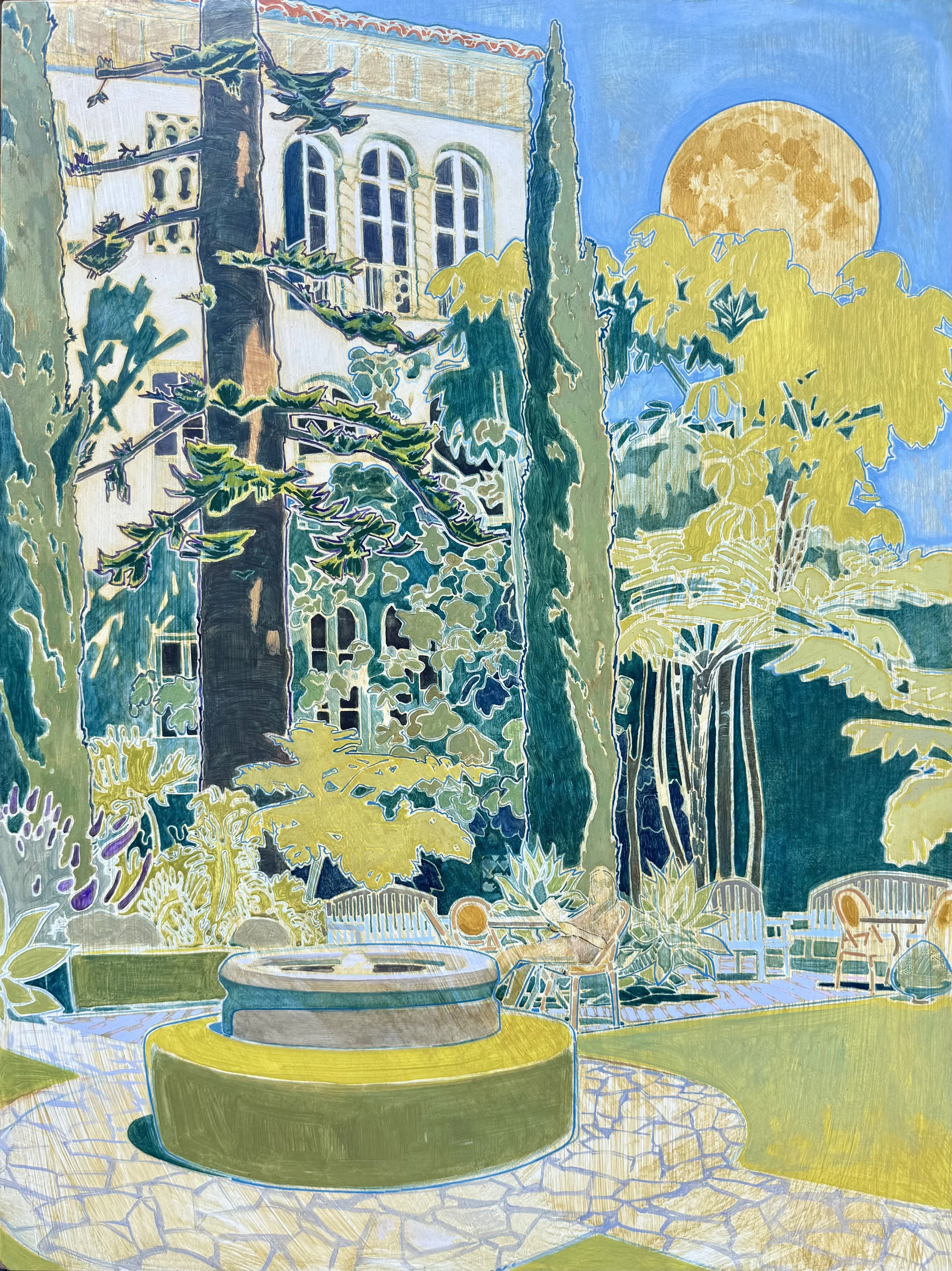 Moonrise Santa Monica 2025
Oil on board
30” x 24”