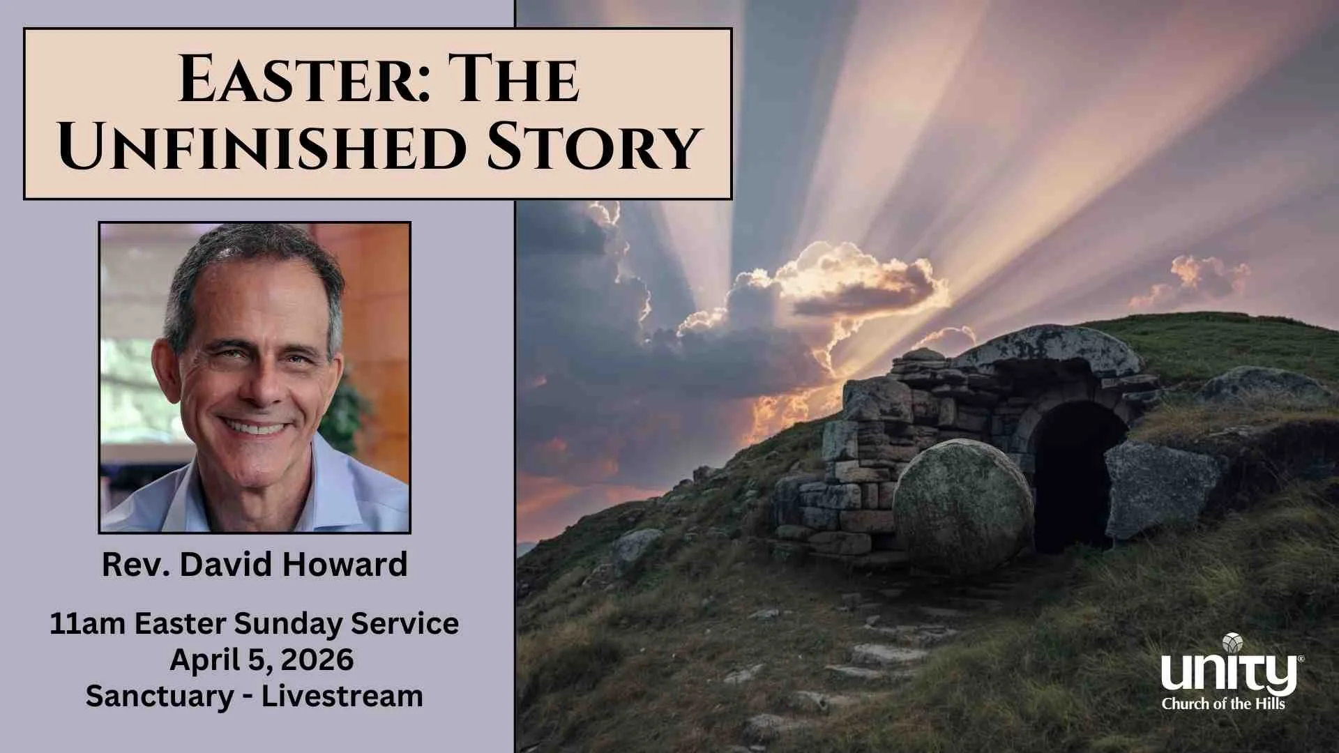 Easter Sunday Contemporary Service Sanctuary Livestream The Unfinished Story of Easter
