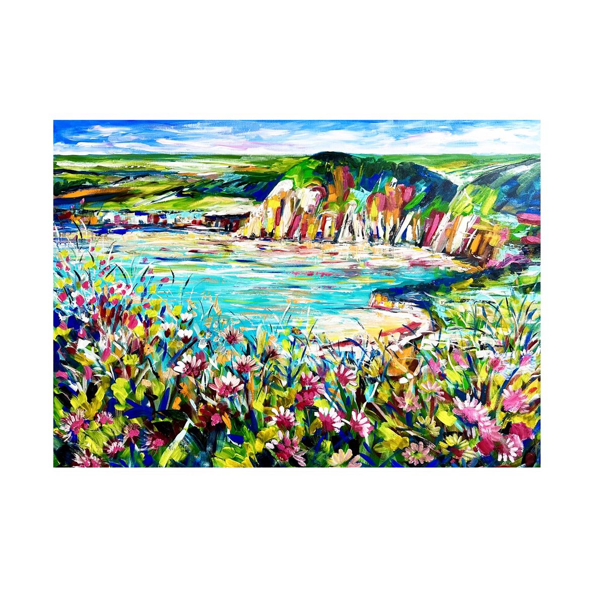 Sidmouth from Salcombe Regis print