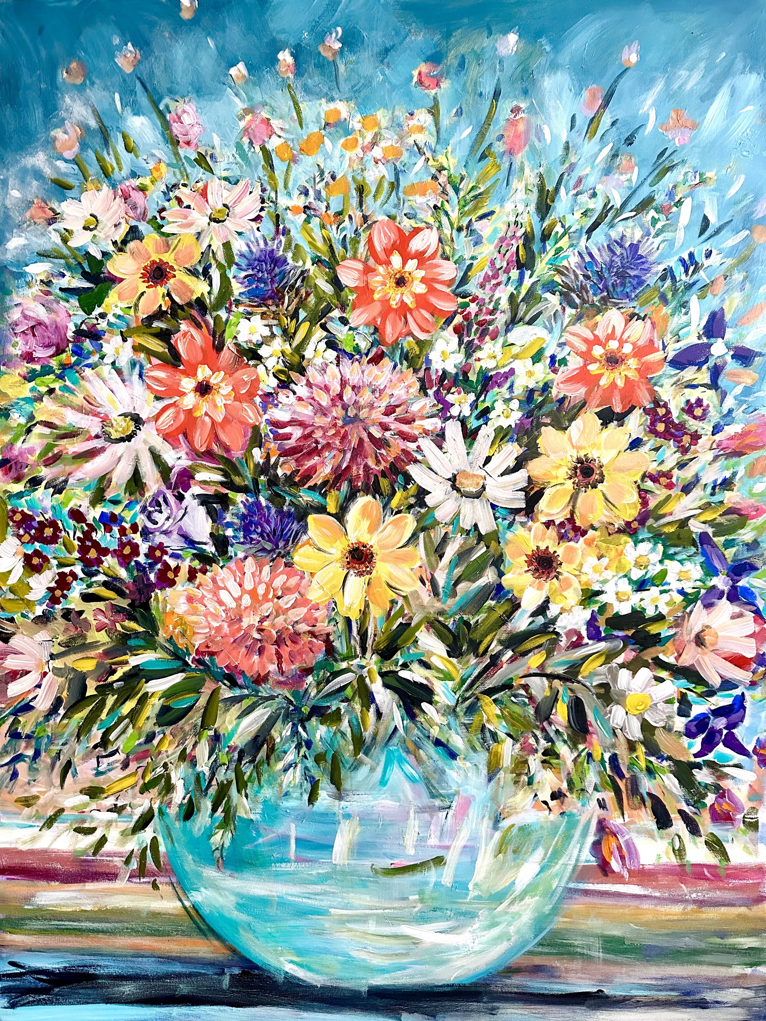 Vase of flowers