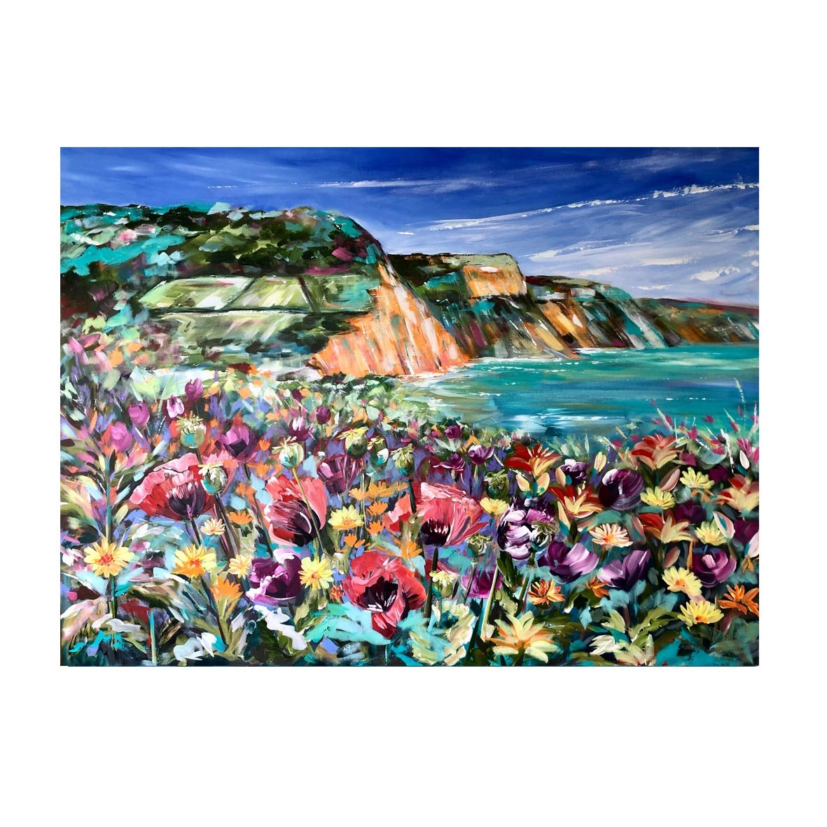 Sidmouth Through The Flowers print