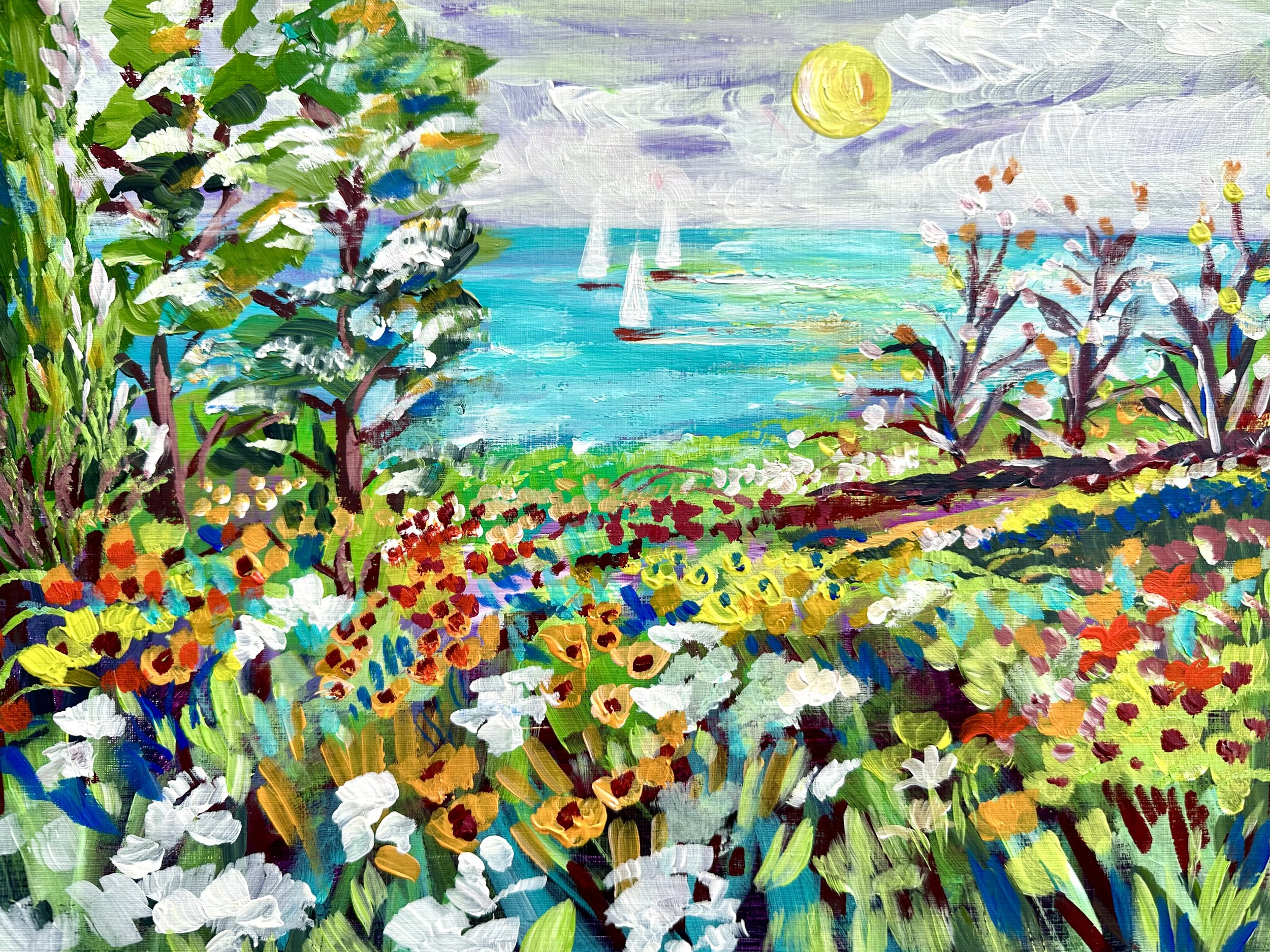 Sailing in the sun