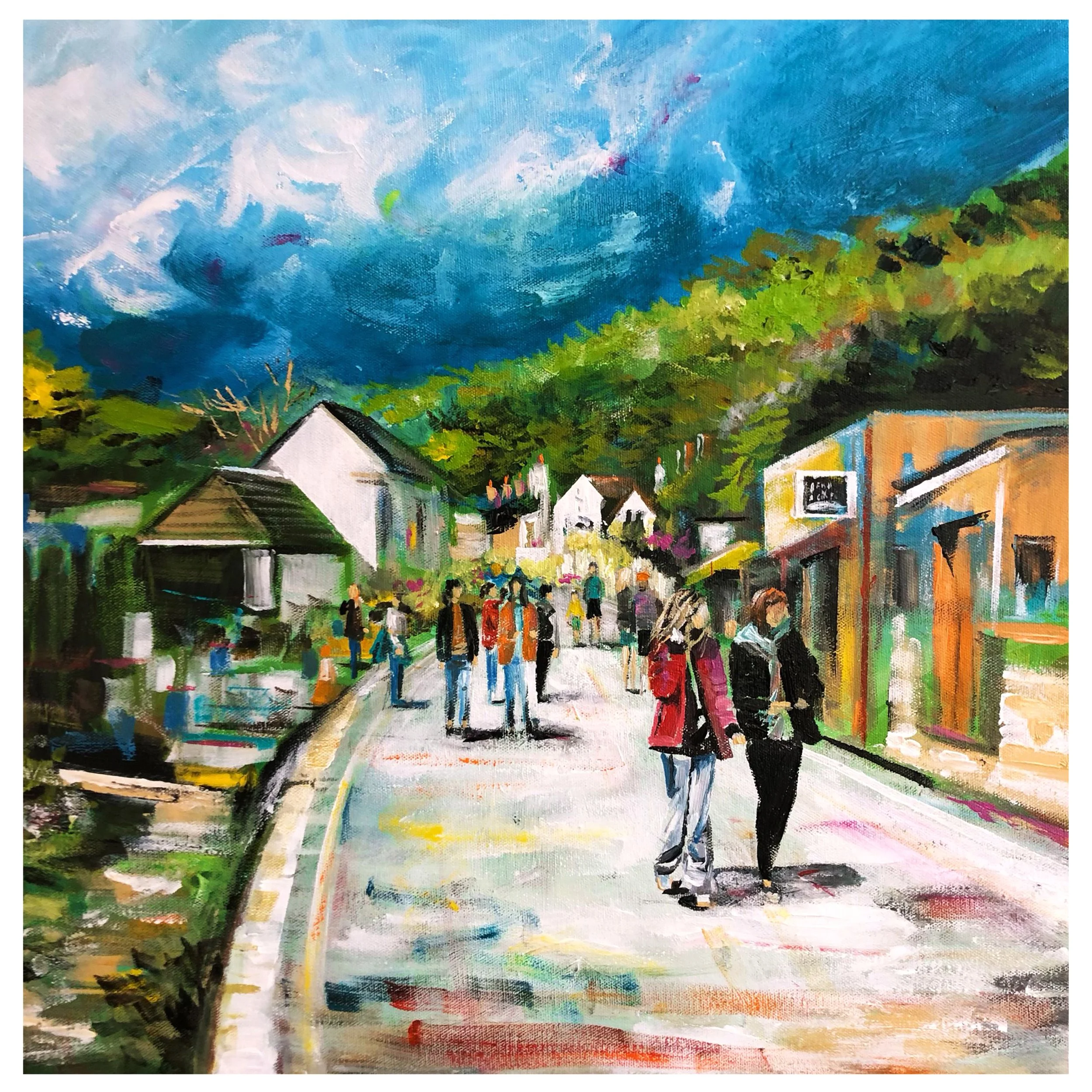 Lulworth Cove people 30cm.jpg