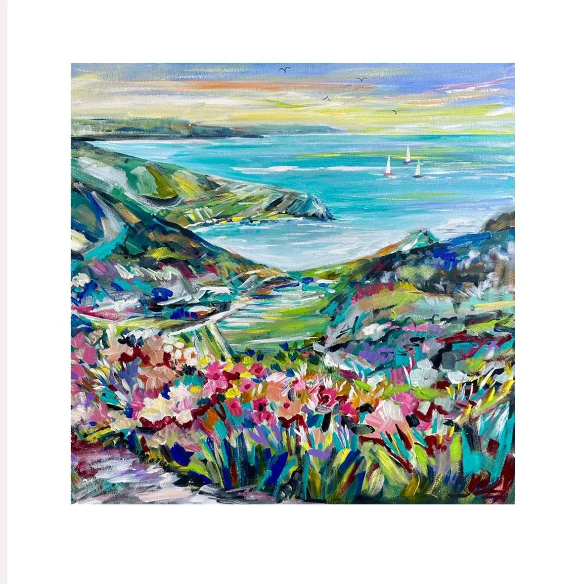 Lulworth Cove Dorset original acrylic painting.jpg