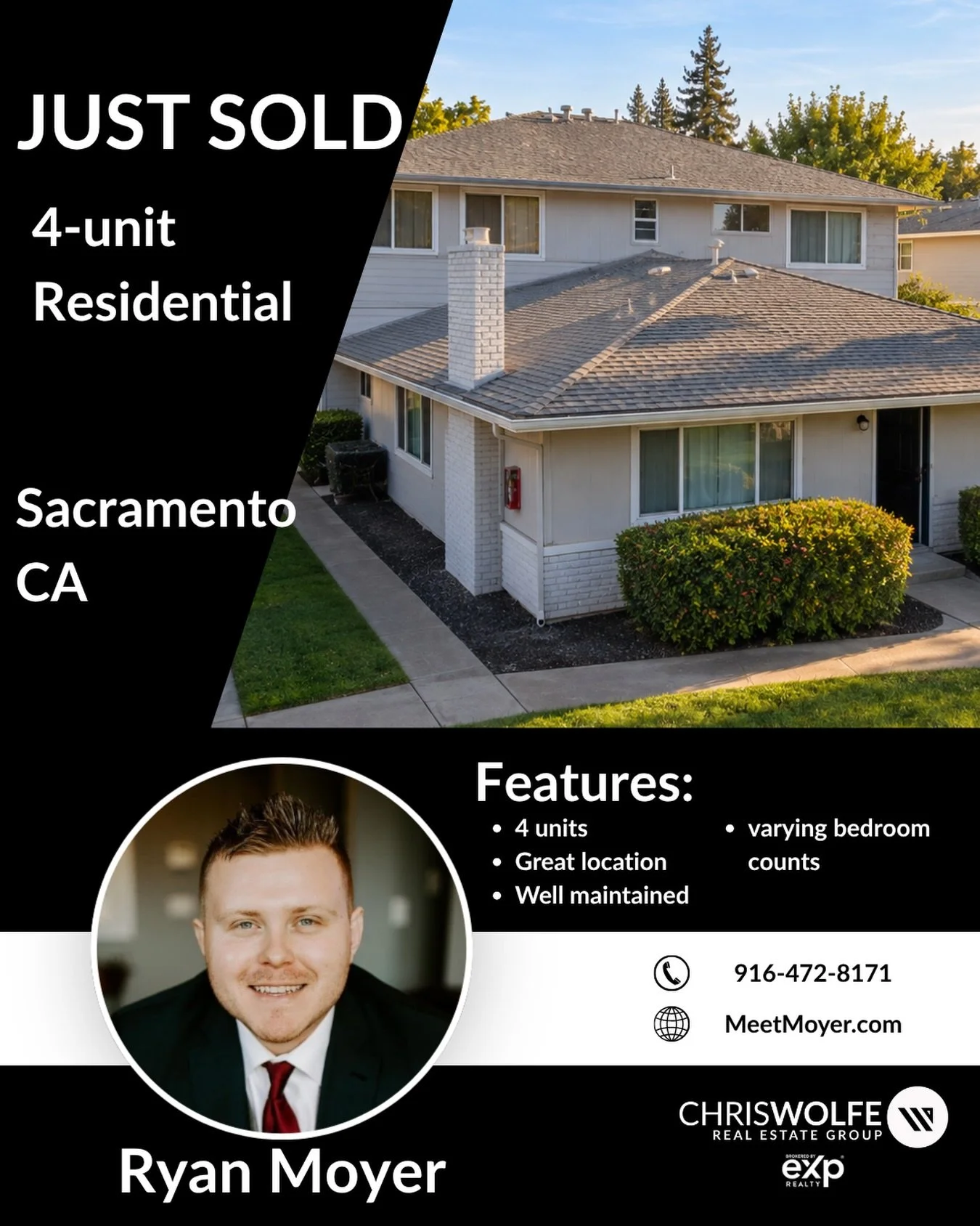 Just Sold | Sacramento 📍

Another Sacramento investment property officially closed!

Congratulations to my clients on securing this fourplex on favorable terms and adding a strong asset to their real estate portfolio. From identifying the opportunit