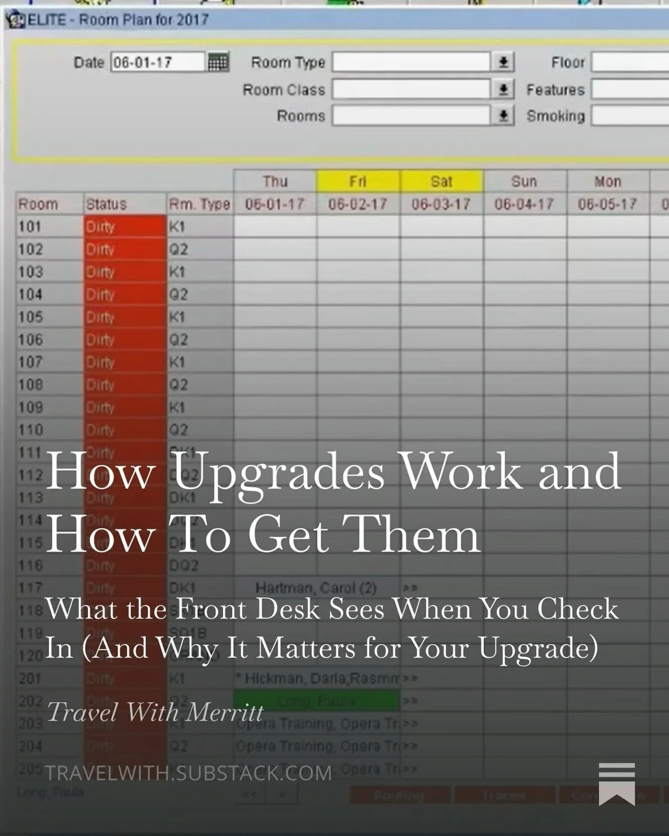 I spent a lot of time talking to people in the industry, I sweet talked my way behind the desk more than one check in, and did some training on the software that most hotels use at their front desks. Read to find out what I know about the best way to