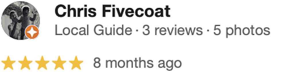 five star customer review from Chris for crawlspace encapsulation and waterproofing services