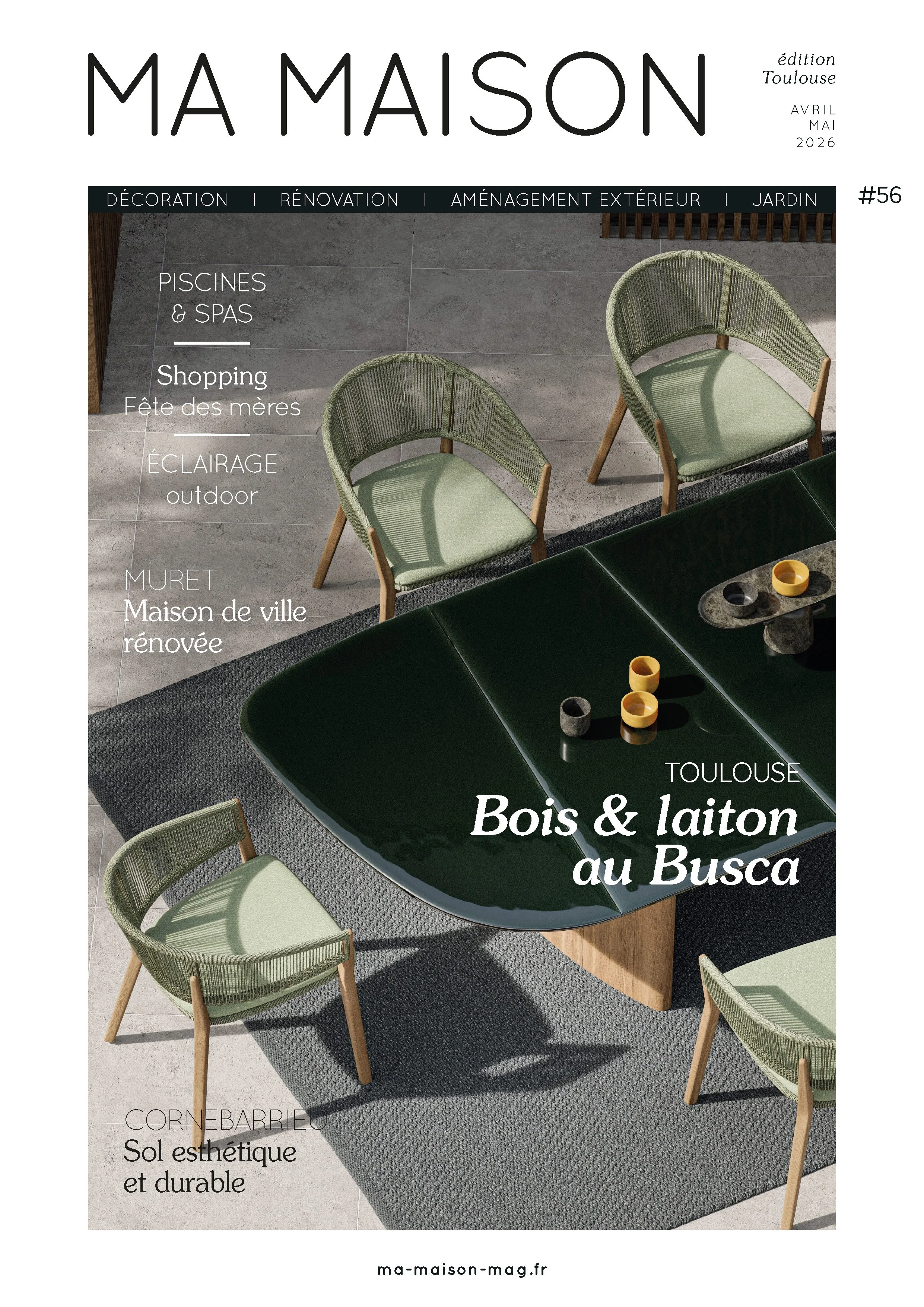 Article Opus Aurea dans le magazine Ma Maison - édition Toulouse avril - mai 2026
