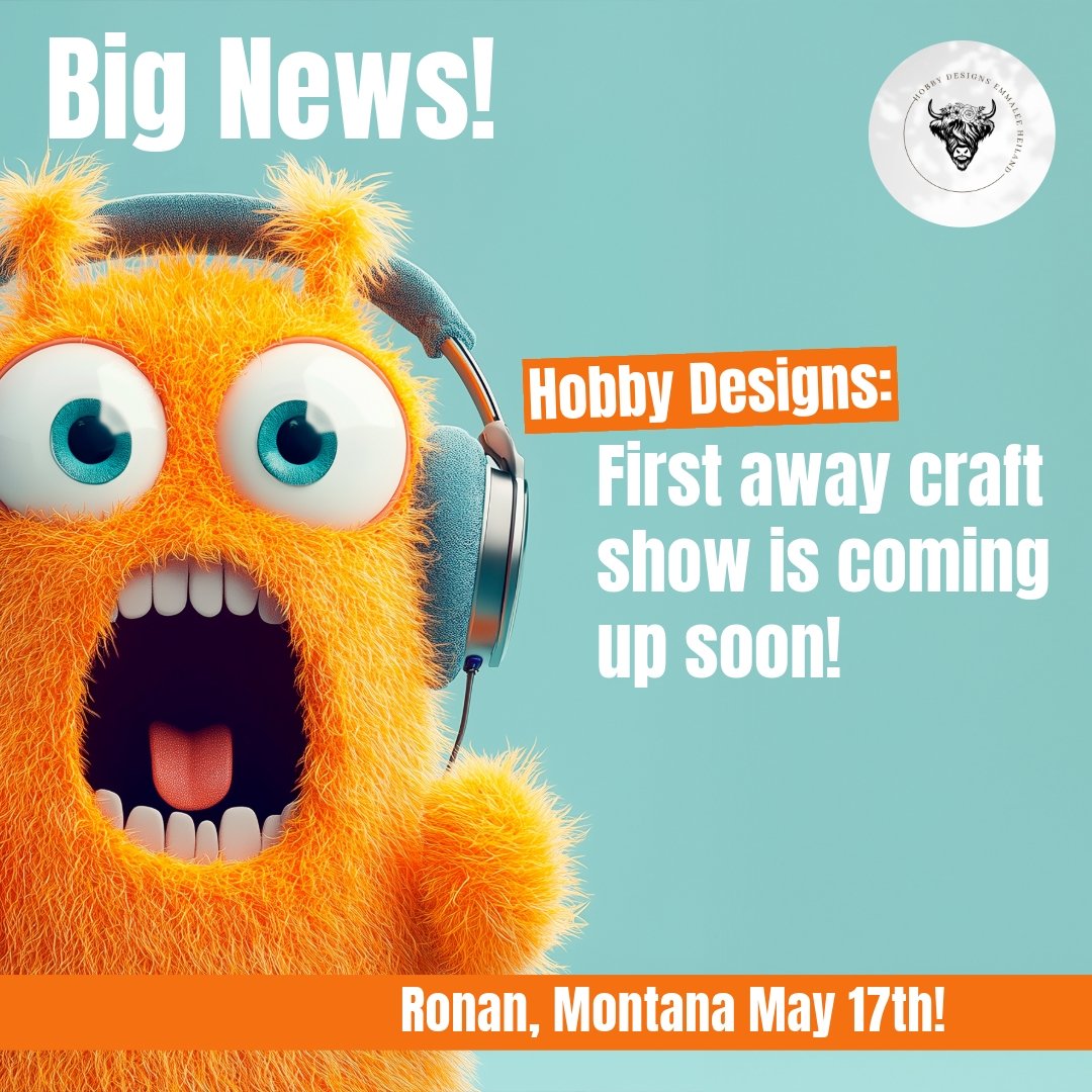My very first craft show away from home is coming up so fast! April is already over! How?