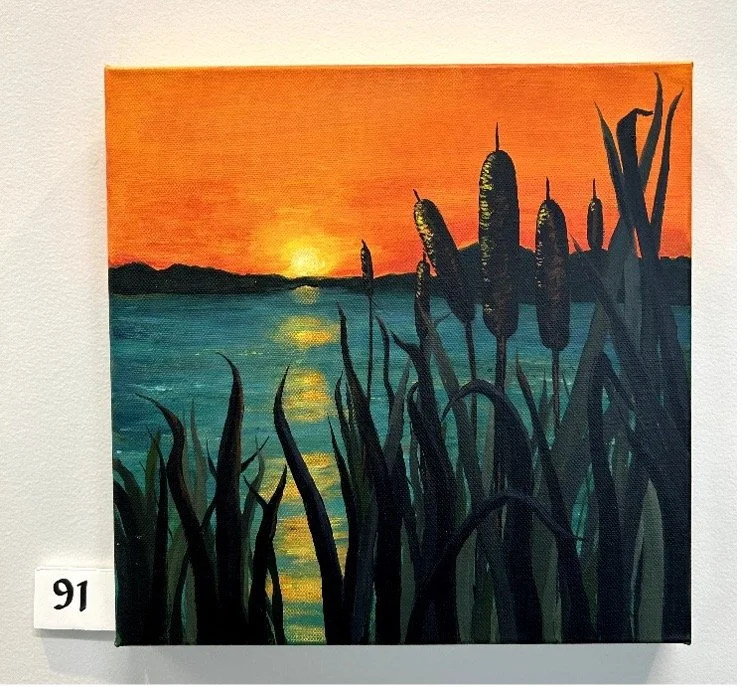 Bullrushes at Sunset 