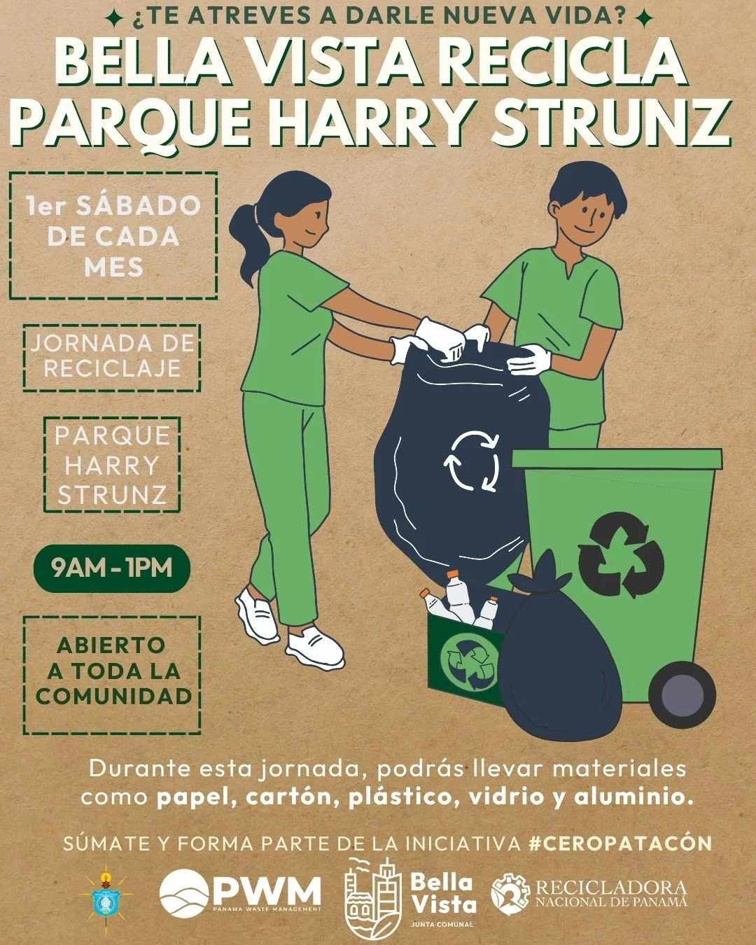Jornada de Reciclaje en el Parque Harry Strunz