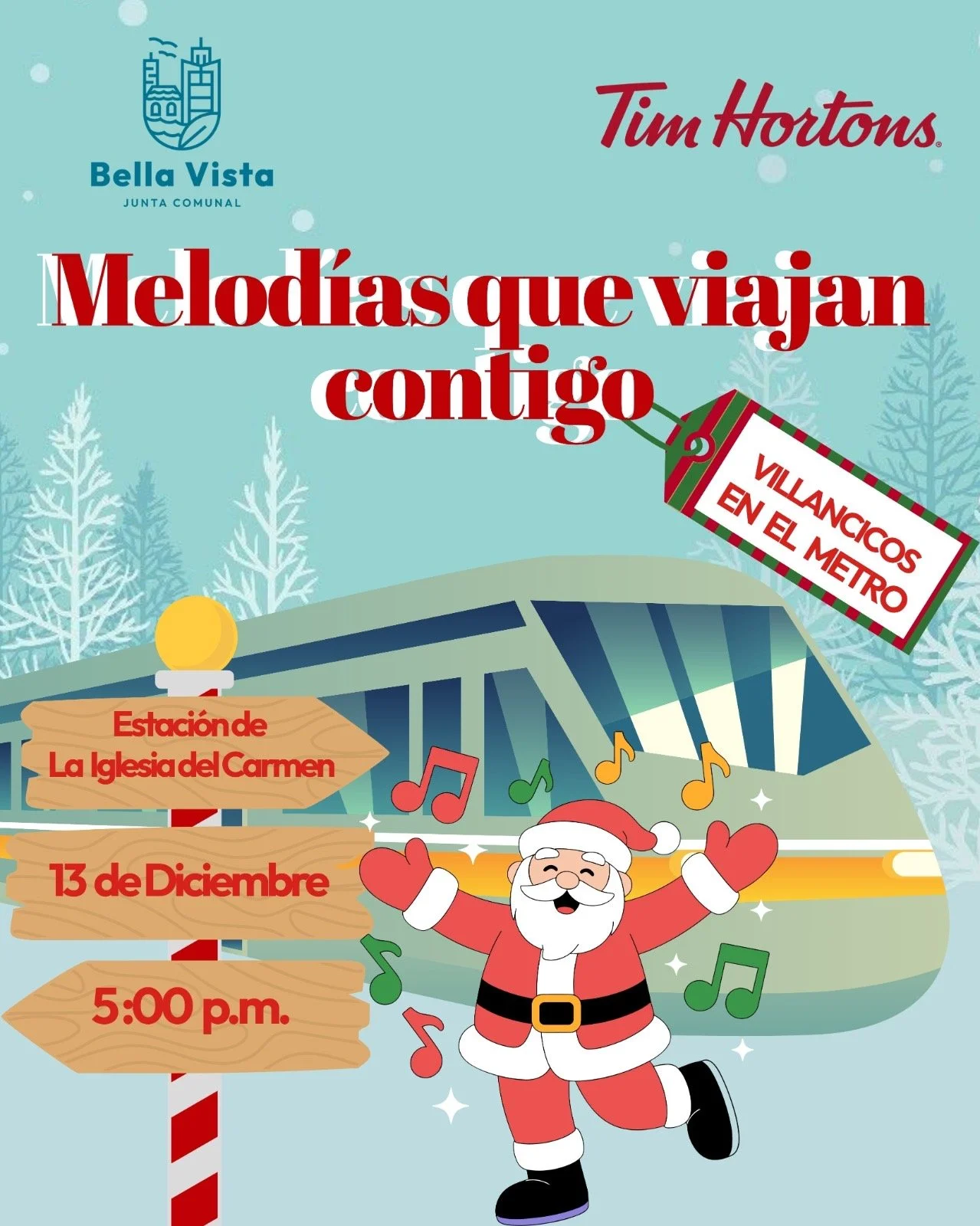 Villancicos en la Estación Iglesia del Carmen