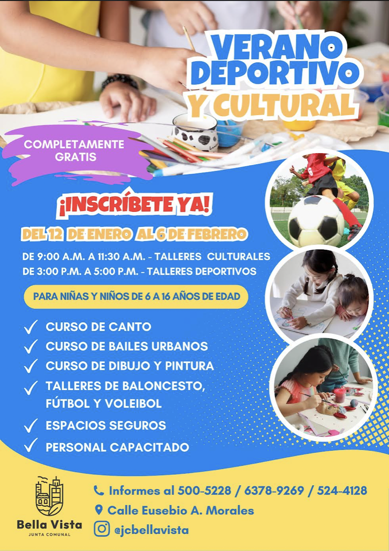 ¡Llega el Verano Deportivo y Cultural a Bella Vista!
