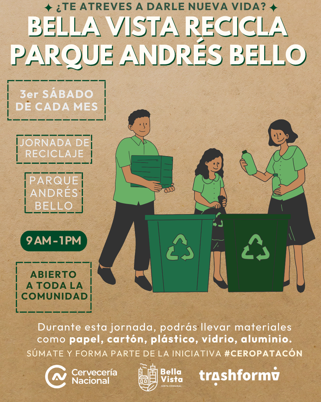 Mega Jornada de Reciclaje en el Parque Andres Bello