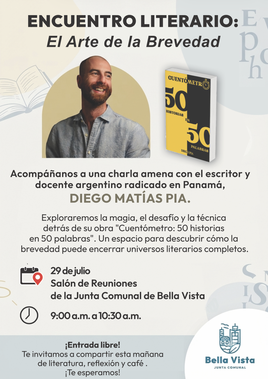 Encuentro Literario: "El Arte de la Brevedad" con Diego Matías Pia