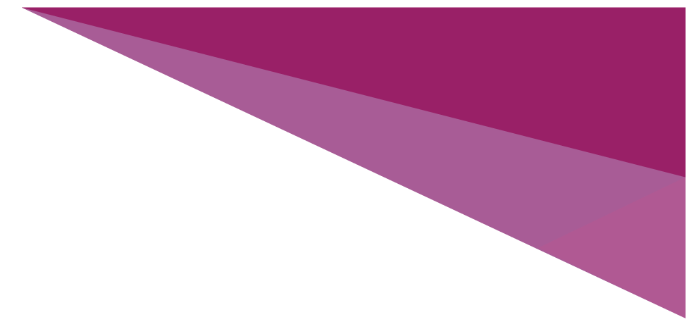 A geometric abstract artwork with large overlapping triangles in shades of purple and lavender against a white background.