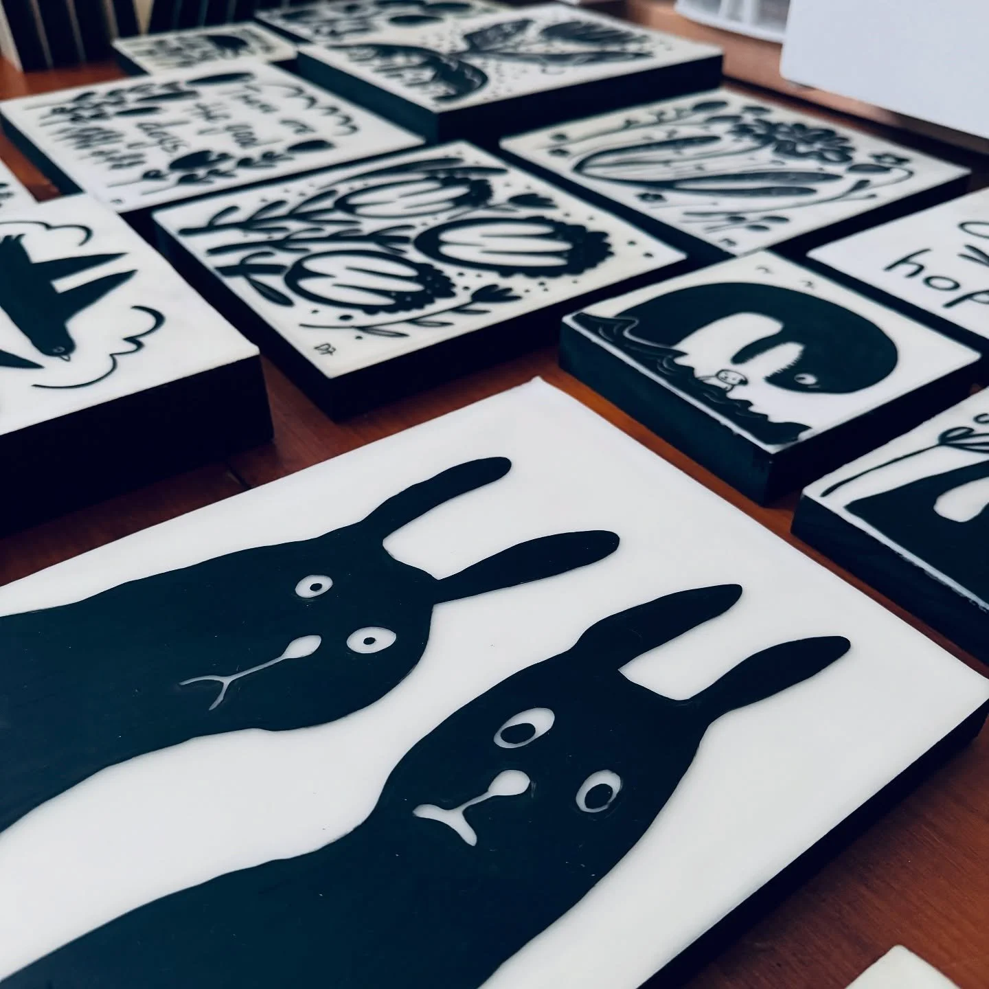 Occasionally your work peers back at you&hellip;#painter #encausticartwork #illustrator