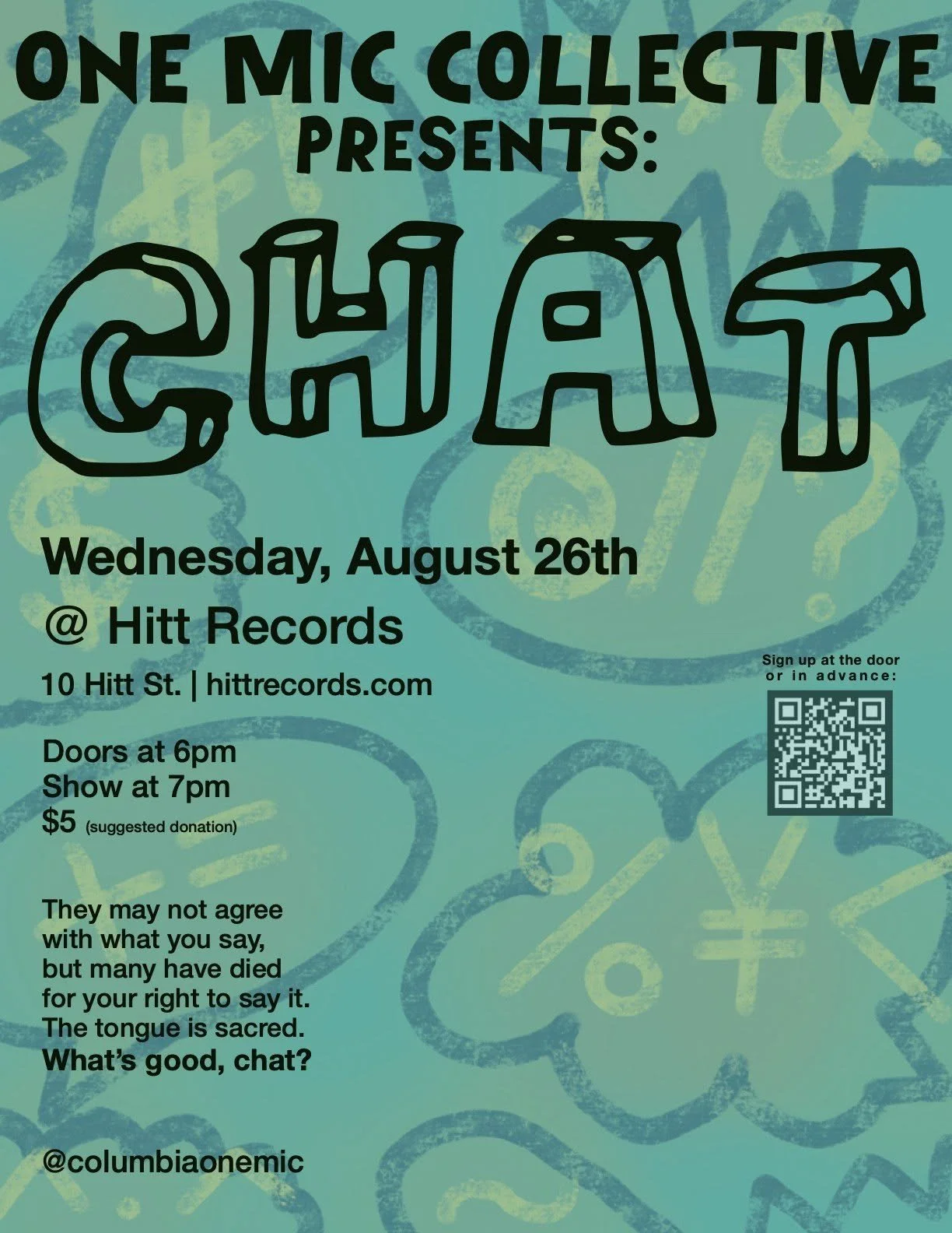 One Mic Collective Presents: CHAT