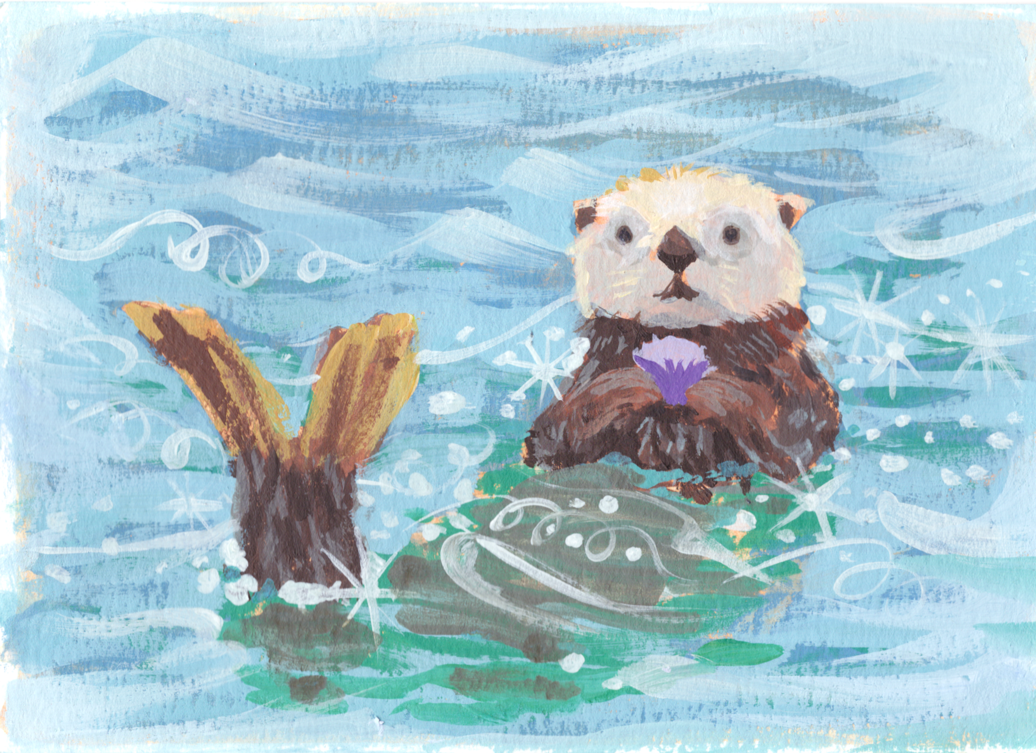 Otter postcard