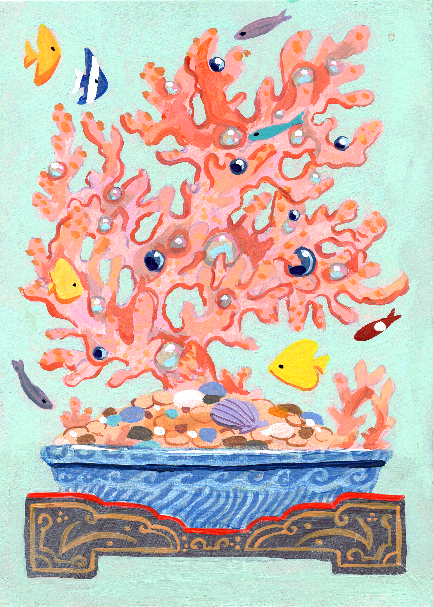 Coral Bonsai postcard