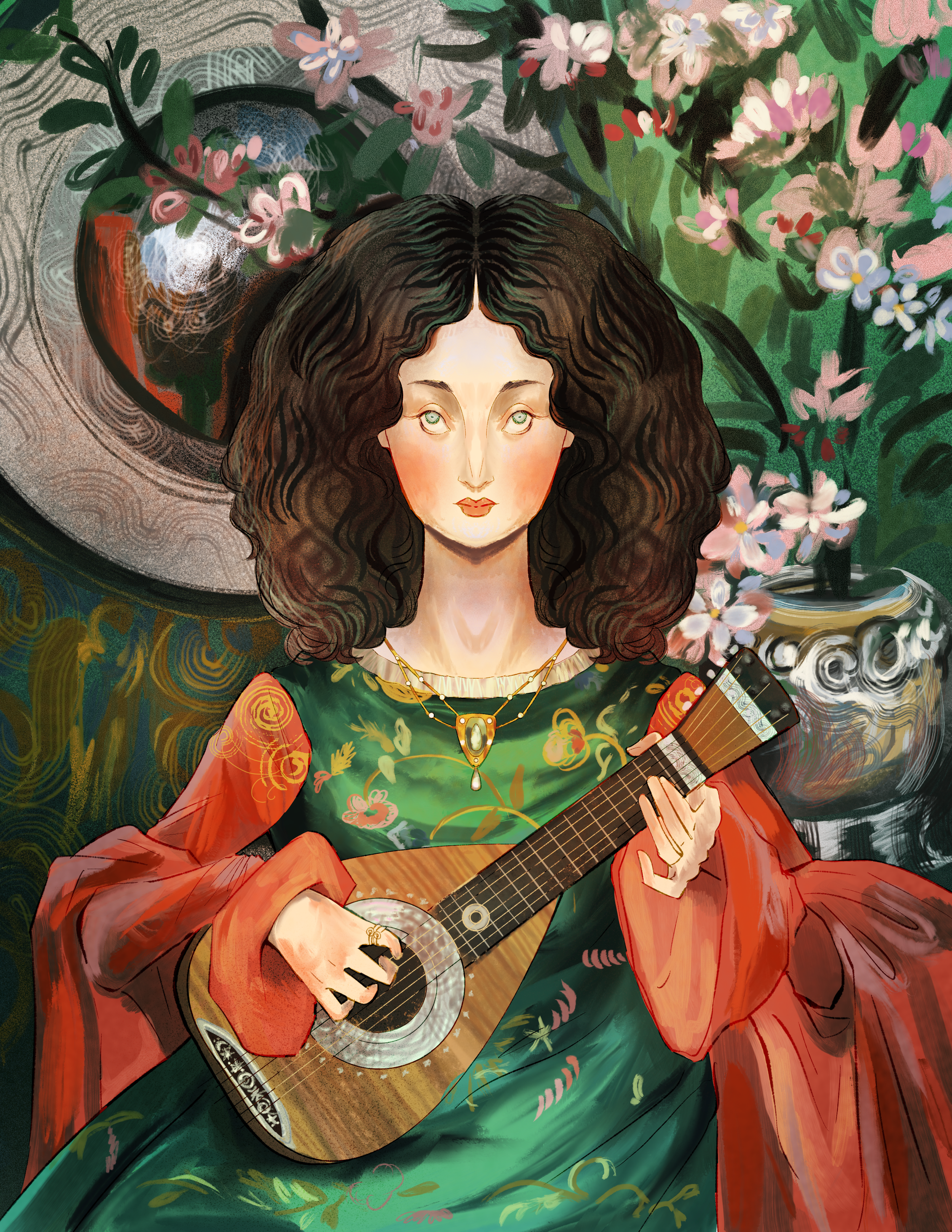 Musica Study postcard