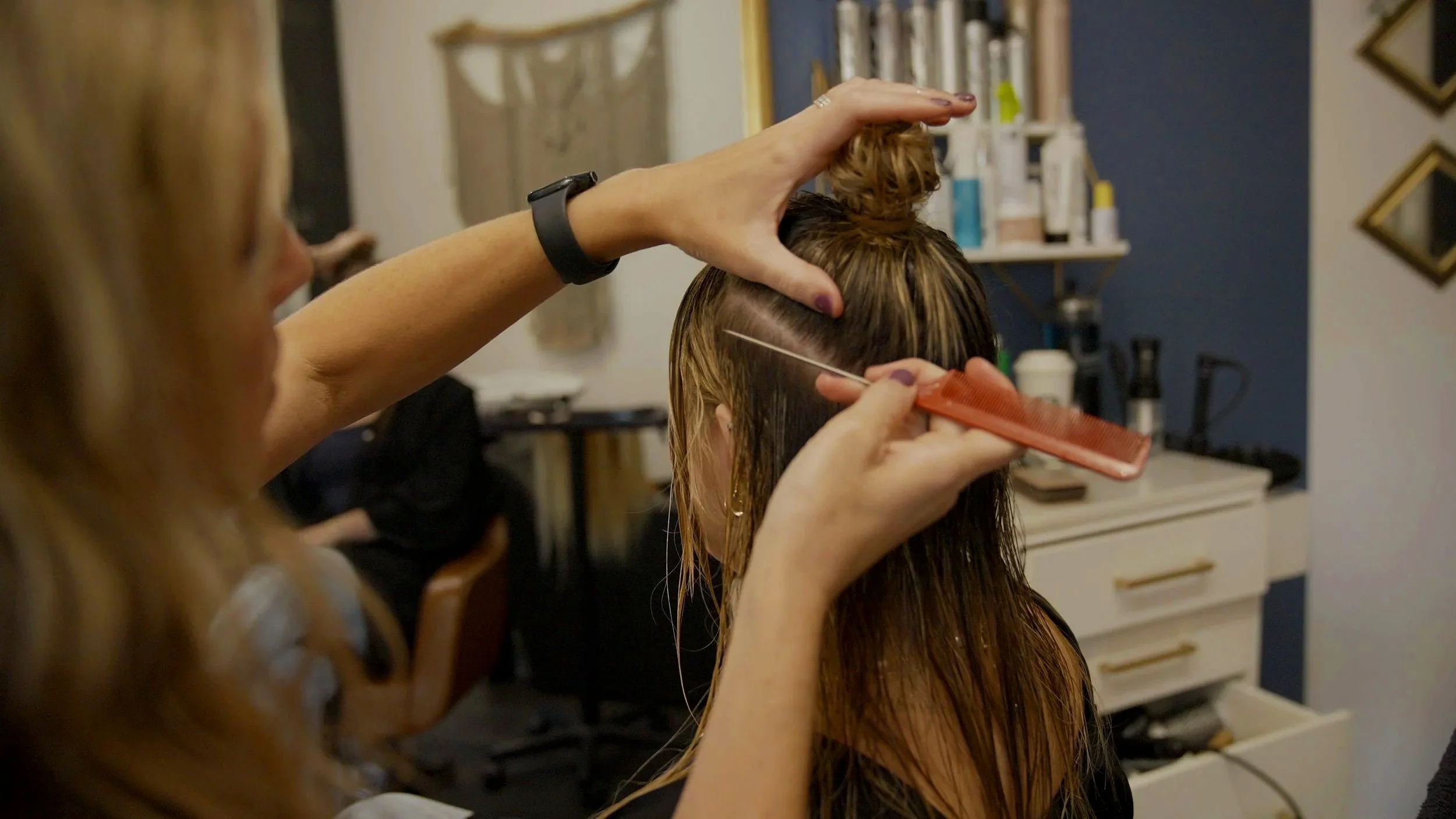 Hair extension application focused on comfort, blend, and long-term wear