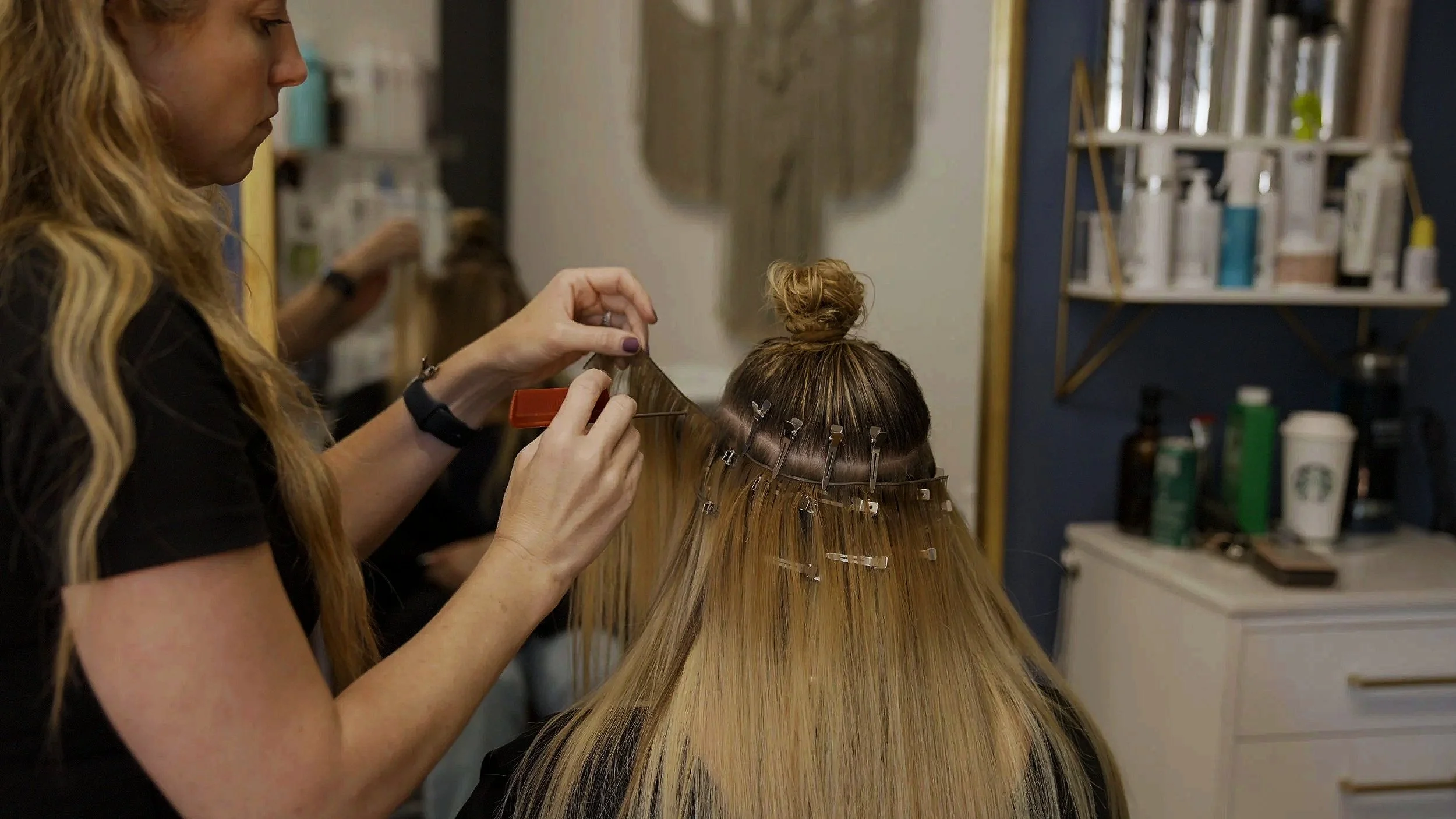 Hair extensions at Studio Haven in Santa Monica