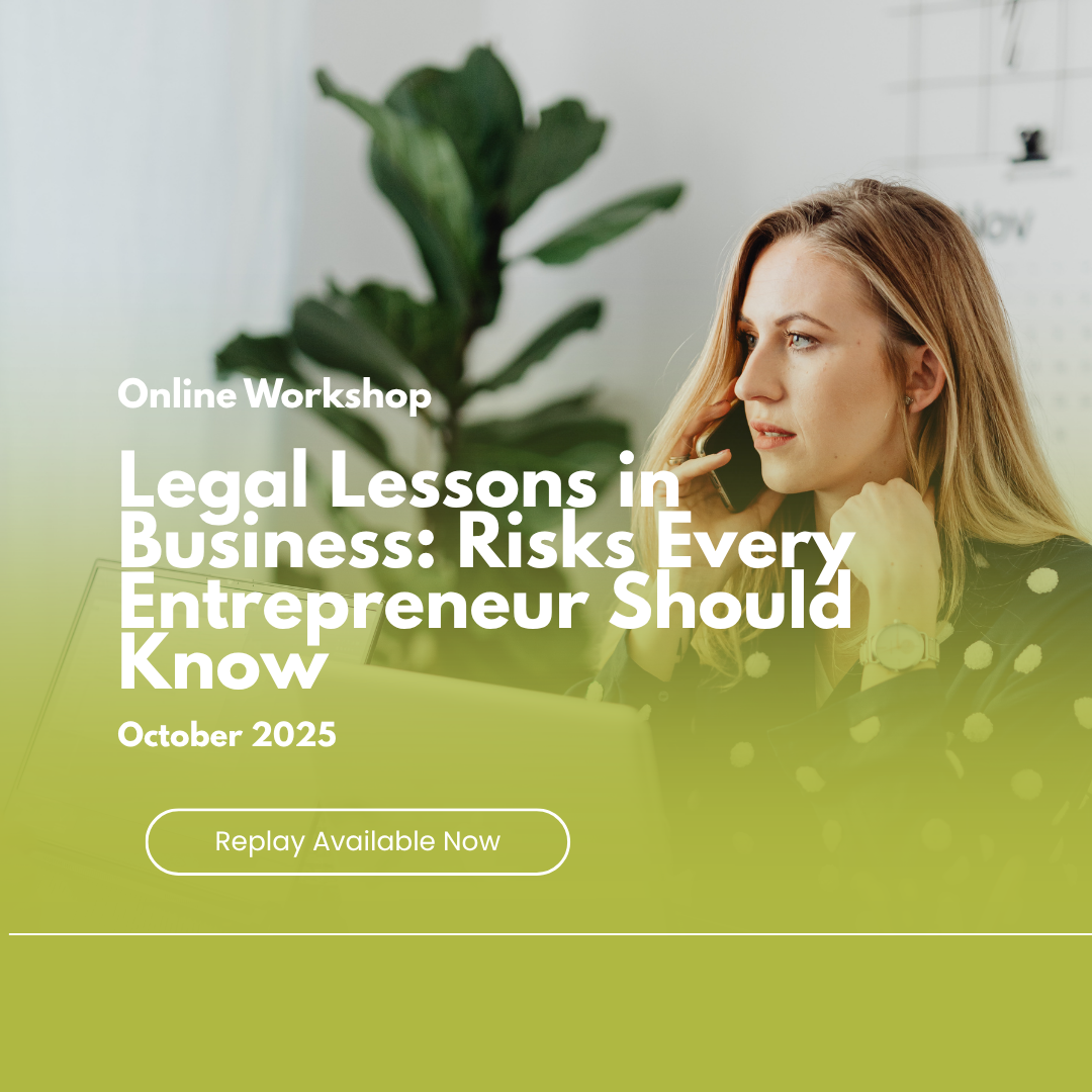 Legal Lessons in Business Online Workshop