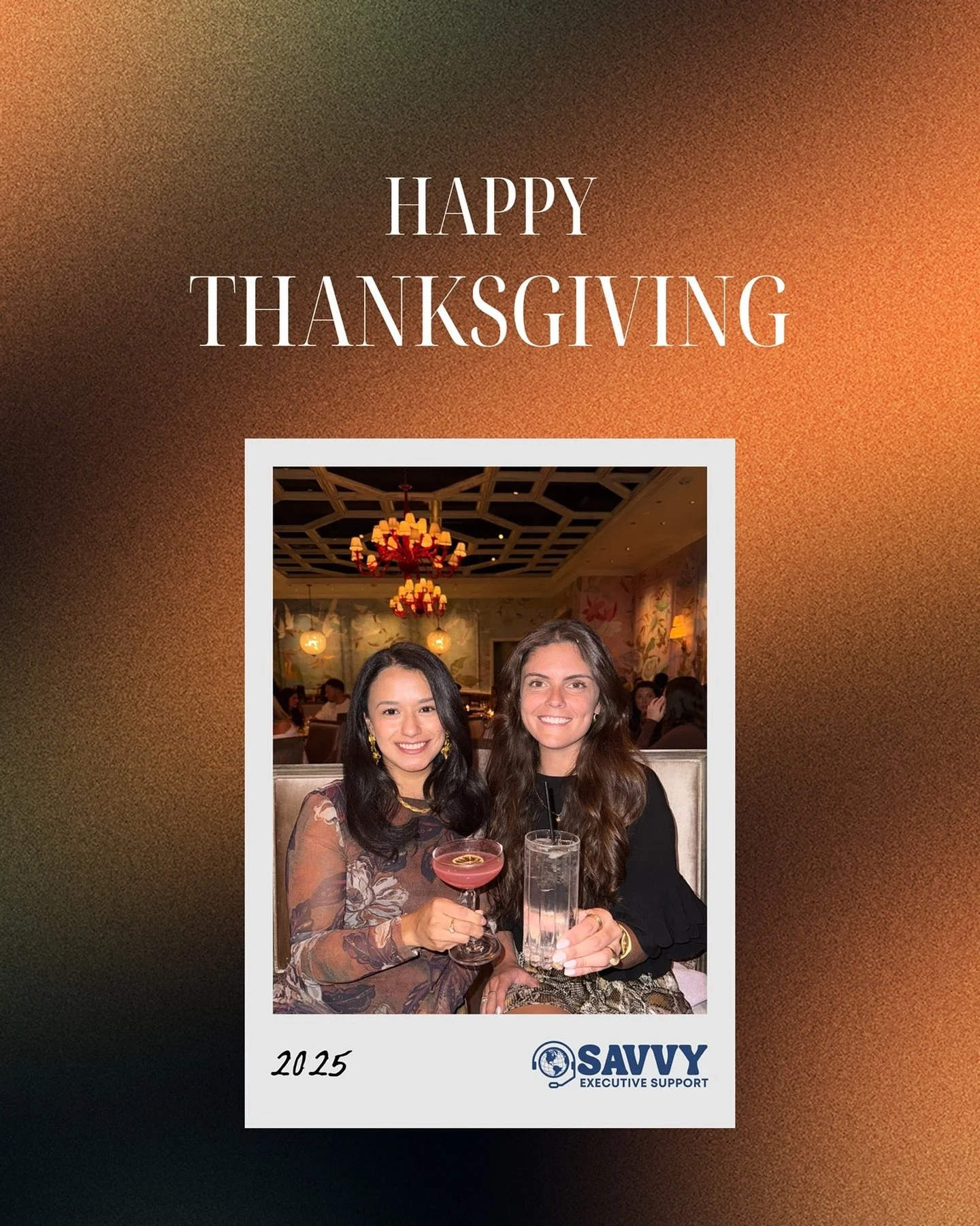 This Thanksgiving, we&rsquo;re feeling extra grateful for the amazing clients who trust us, the connections we&rsquo;ve built, and the meaningful work we get to do every day.

Savvy Executive Support started with a simple mission: to give busy people